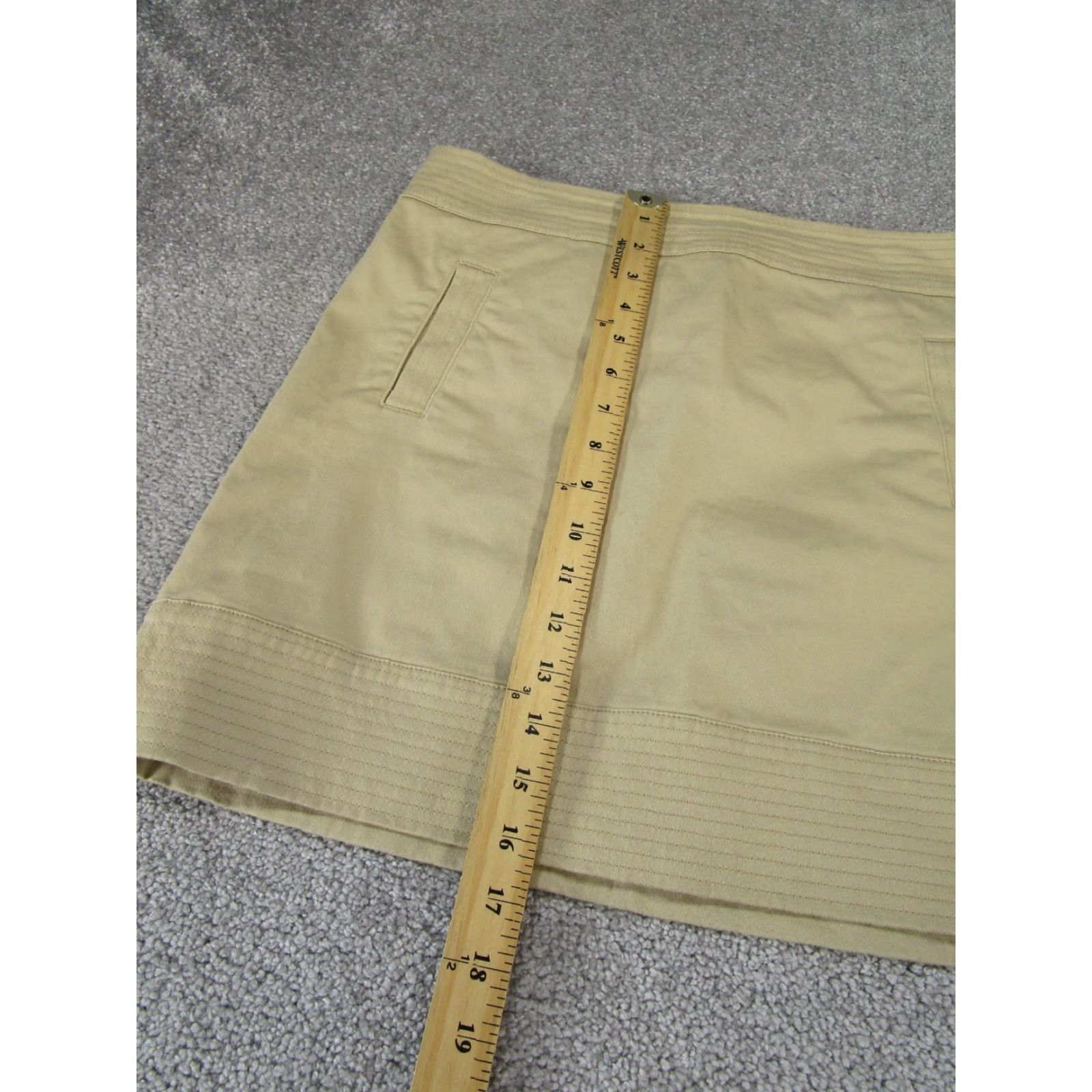 Vineyard Vines VINTAGE Vineyard Vines Skirt Women’s Size 8 Beige Cotton Spandex Mini Casual Party Girl's Size 30" / US 8 / IT 44 - 3 Thumbnail