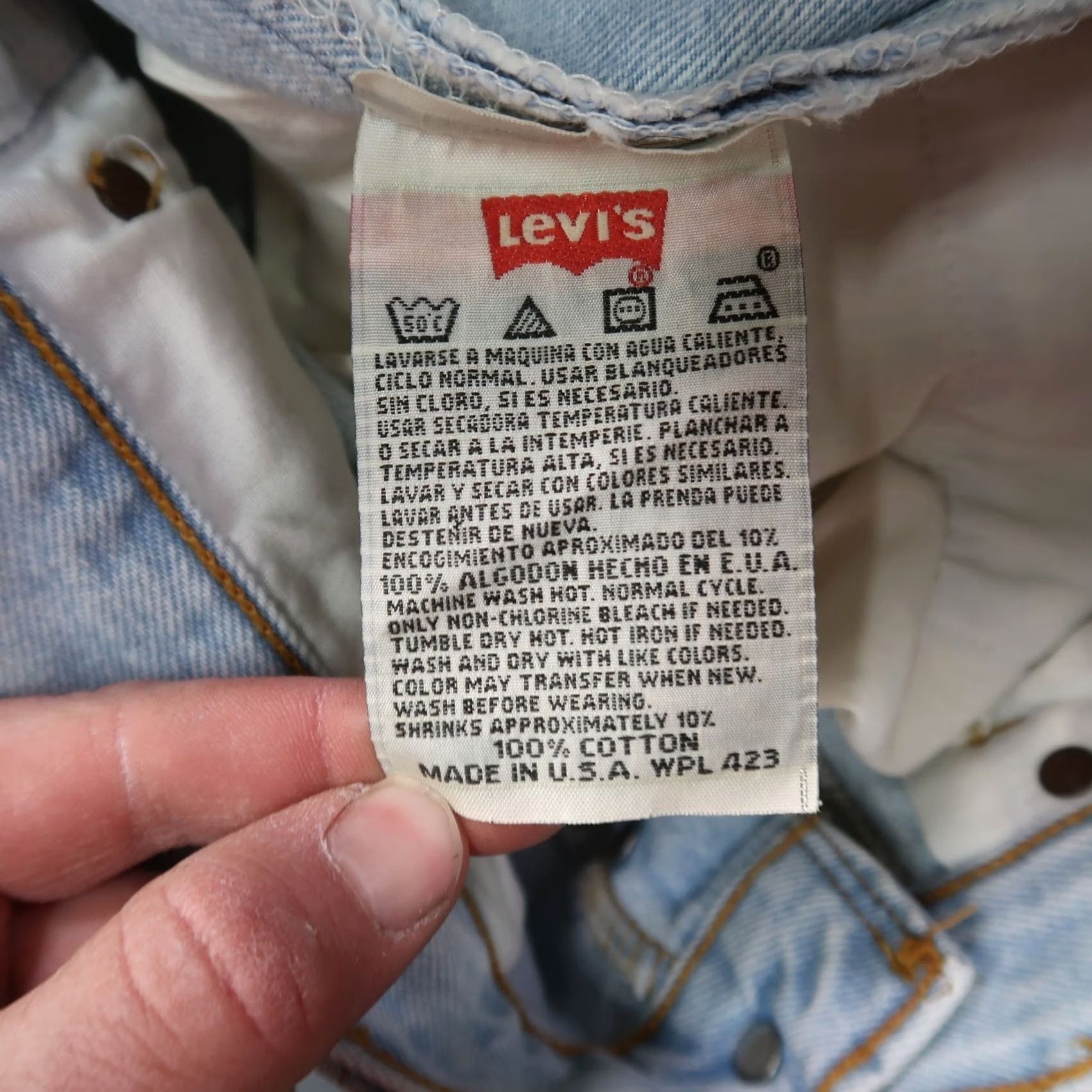 Levi's VINTAGE Levi's 501 Jeans Mens 30 Regular Blue Denim 5-Pocket USA 501 Series 90s USA Mens Size US 30 / EU 46 - 7 Thumbnail