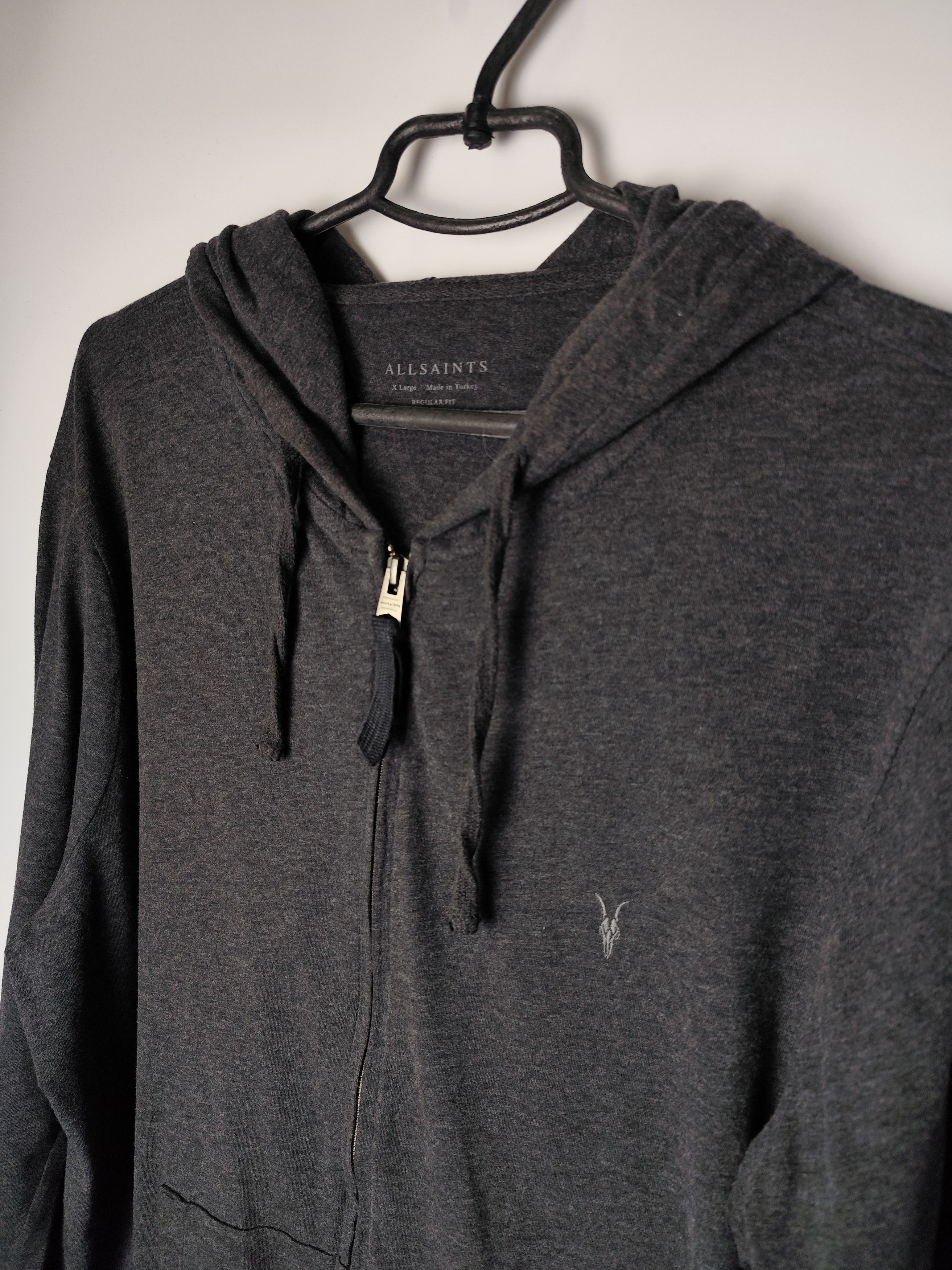 Allsaints Vintage streetwear Avant Garde designer Allsaints Zip Hoodie Size US XL / EU 56 / 4 - 2 Thumbnail
