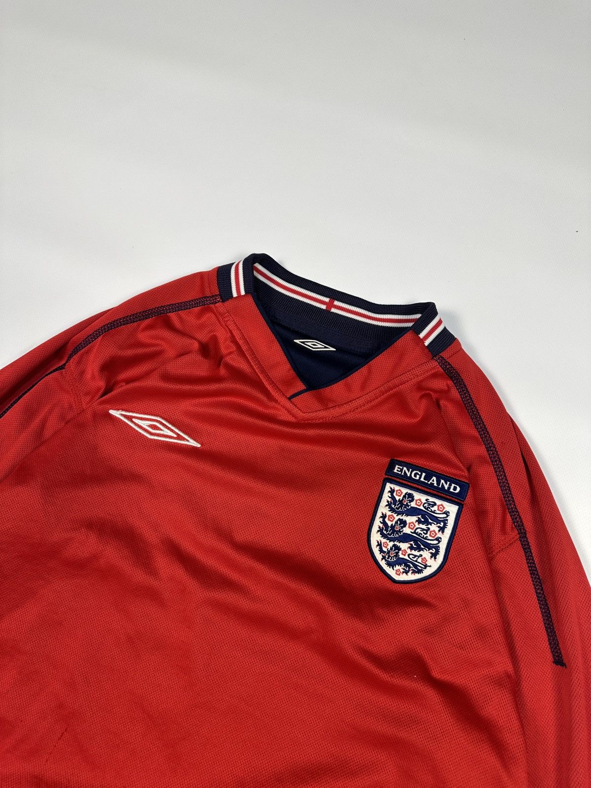 Umbro Vintage Umbro England Soccer Jersey Blokecore Rare Style VTg Size US S / EU 44-46 / 1 - 2 Thumbnail