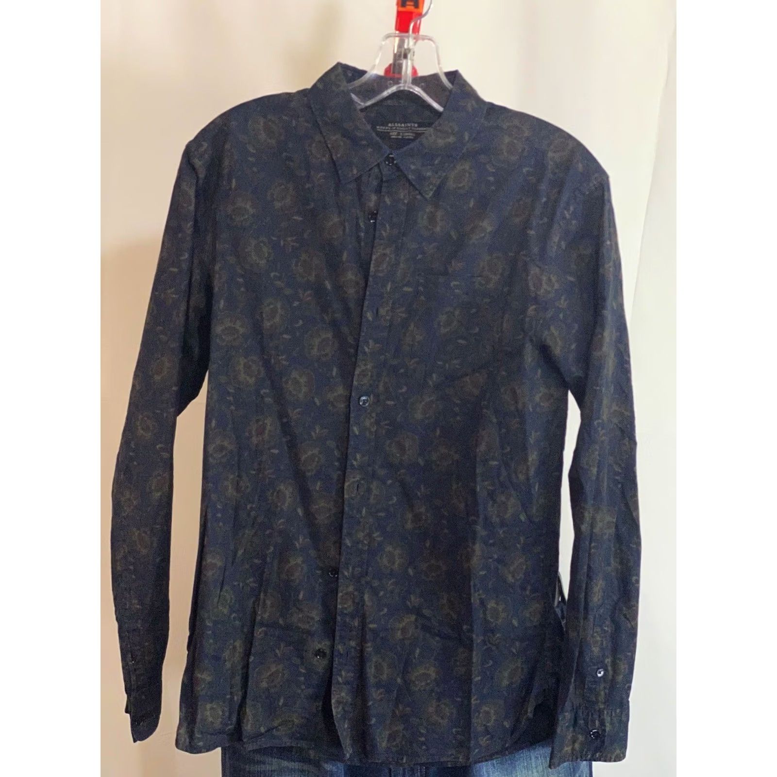 Allsaints Allsaints Shirt XS Long Sleeve Floral Bold Extra Small Men Size US XS / EU 42 / 0 - 2 Thumbnail