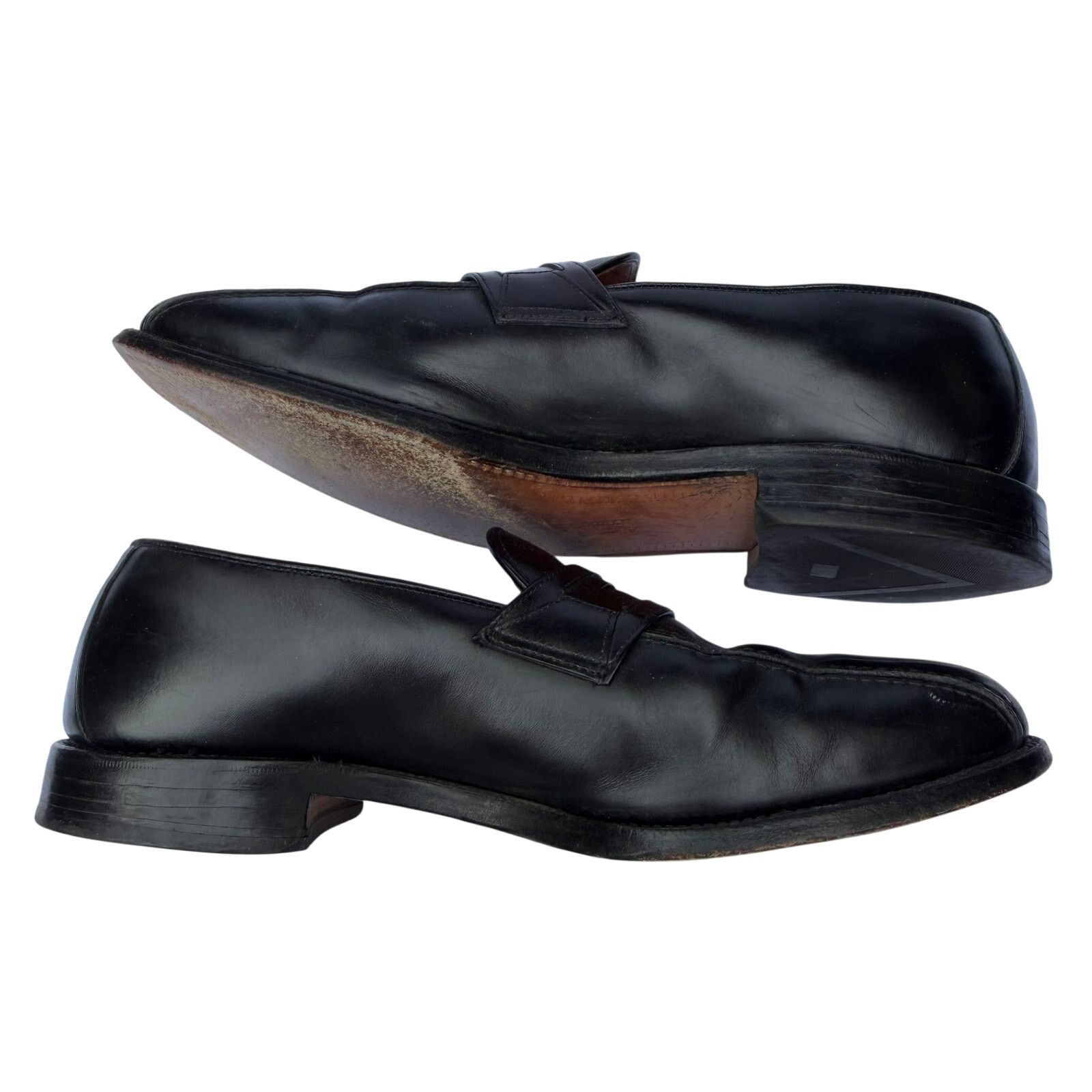 Allen Edmonds Allen Edmonds Sheridan Penny Loafer Black 10.5D Dress Shoes Size US 10.5 / EU 43-44 - 3 Thumbnail