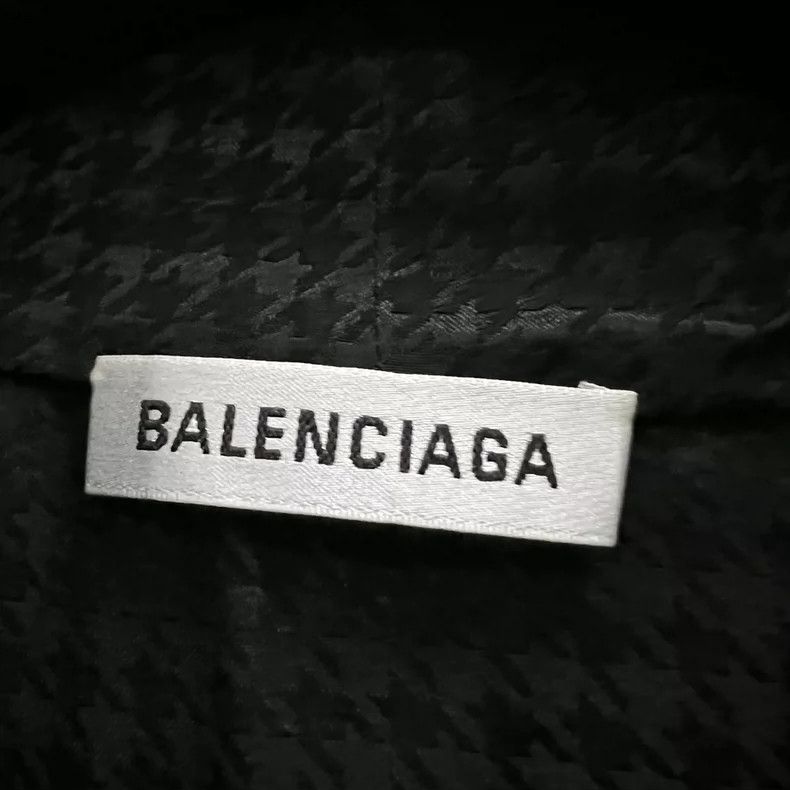 Balenciaga Balenciaga size 34 Black Houndstooth Ribbon Shirt Size S / US 4 / IT 40 - 4 Thumbnail