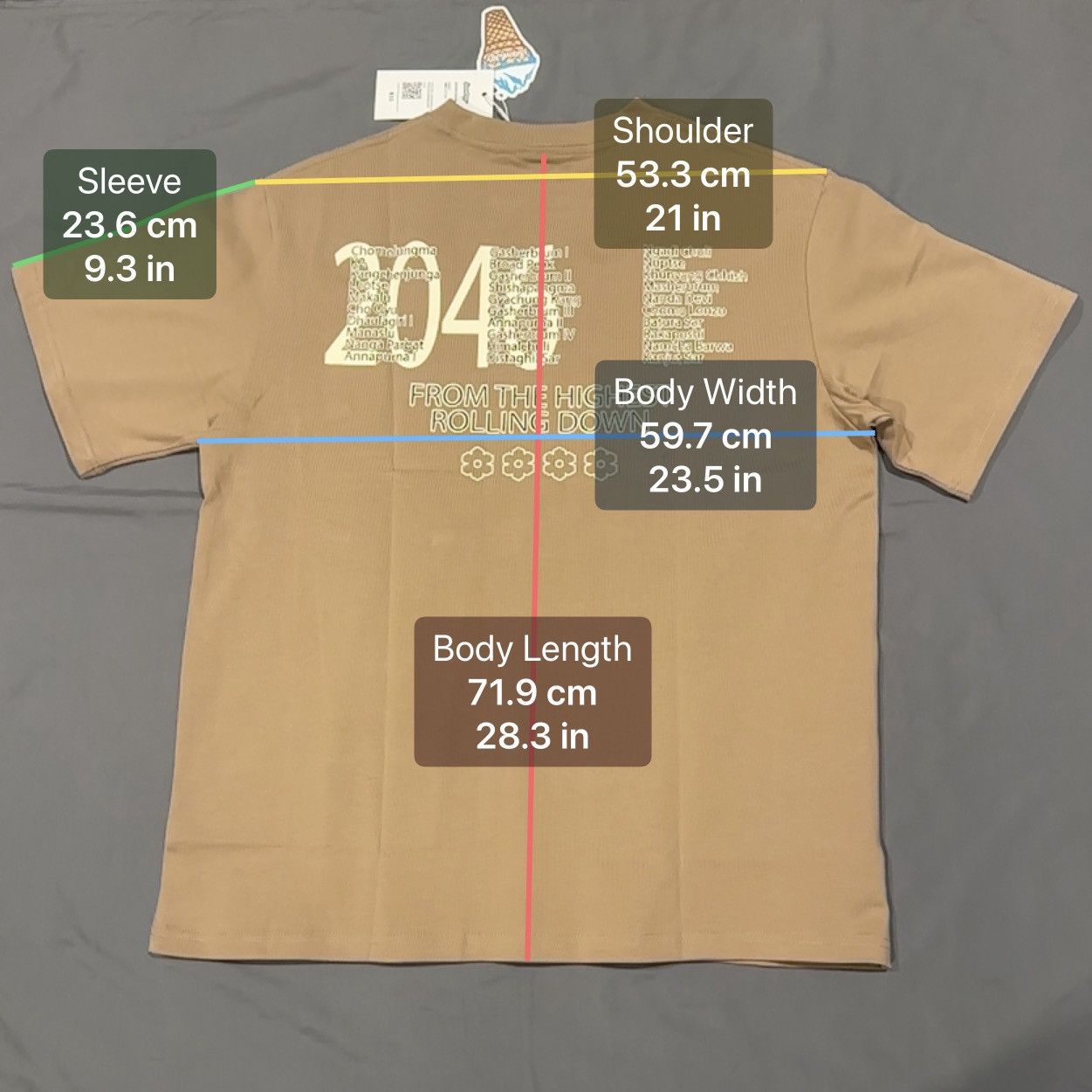 Snowday SnowDay ski resort T-shirt, size large. Size US L / EU 52-54 / 3 - 7 Thumbnail