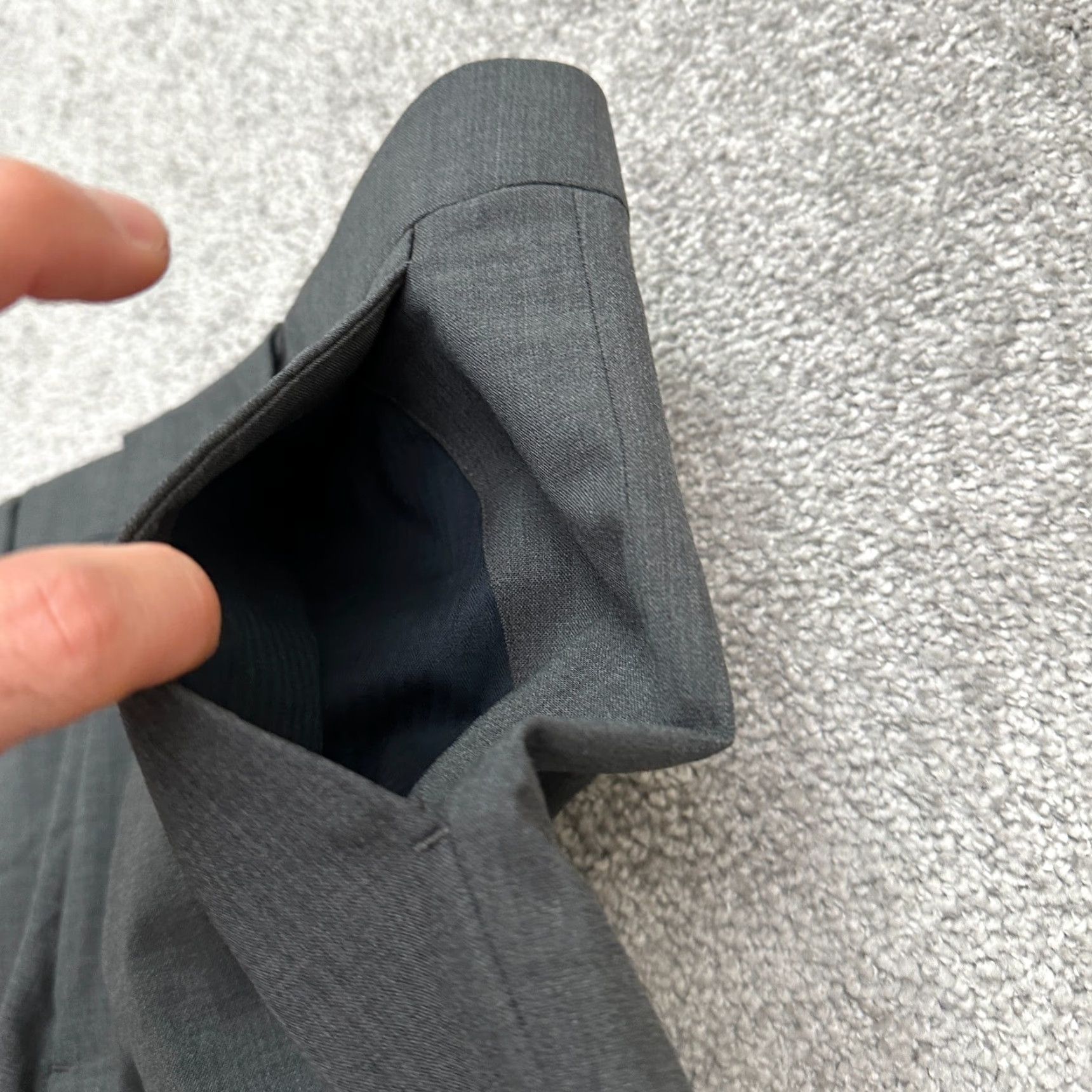 Bonobos Bonobos Dress Pants Men’s 36x29 Gray Athletic Straight Workwear Wool Spandex Mid Rise Slim Fit Warm Modern Casual/Formal Trousers Size 36R - 3 Thumbnail