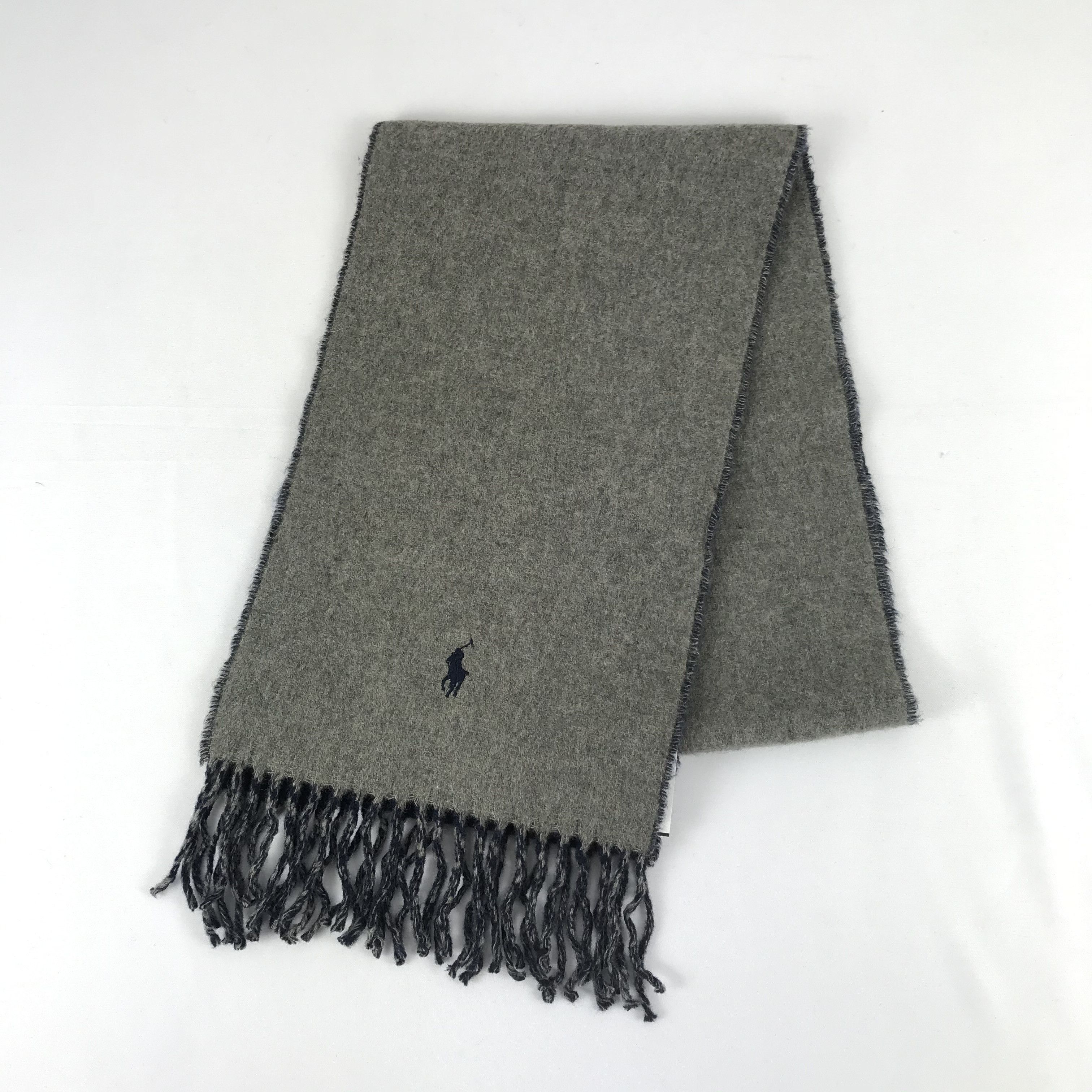 Polo Ralph Lauren Vintage Polo Ralph Lauren Scarf Fringe Muffler Wool. Size ONE SIZE - 3 Thumbnail