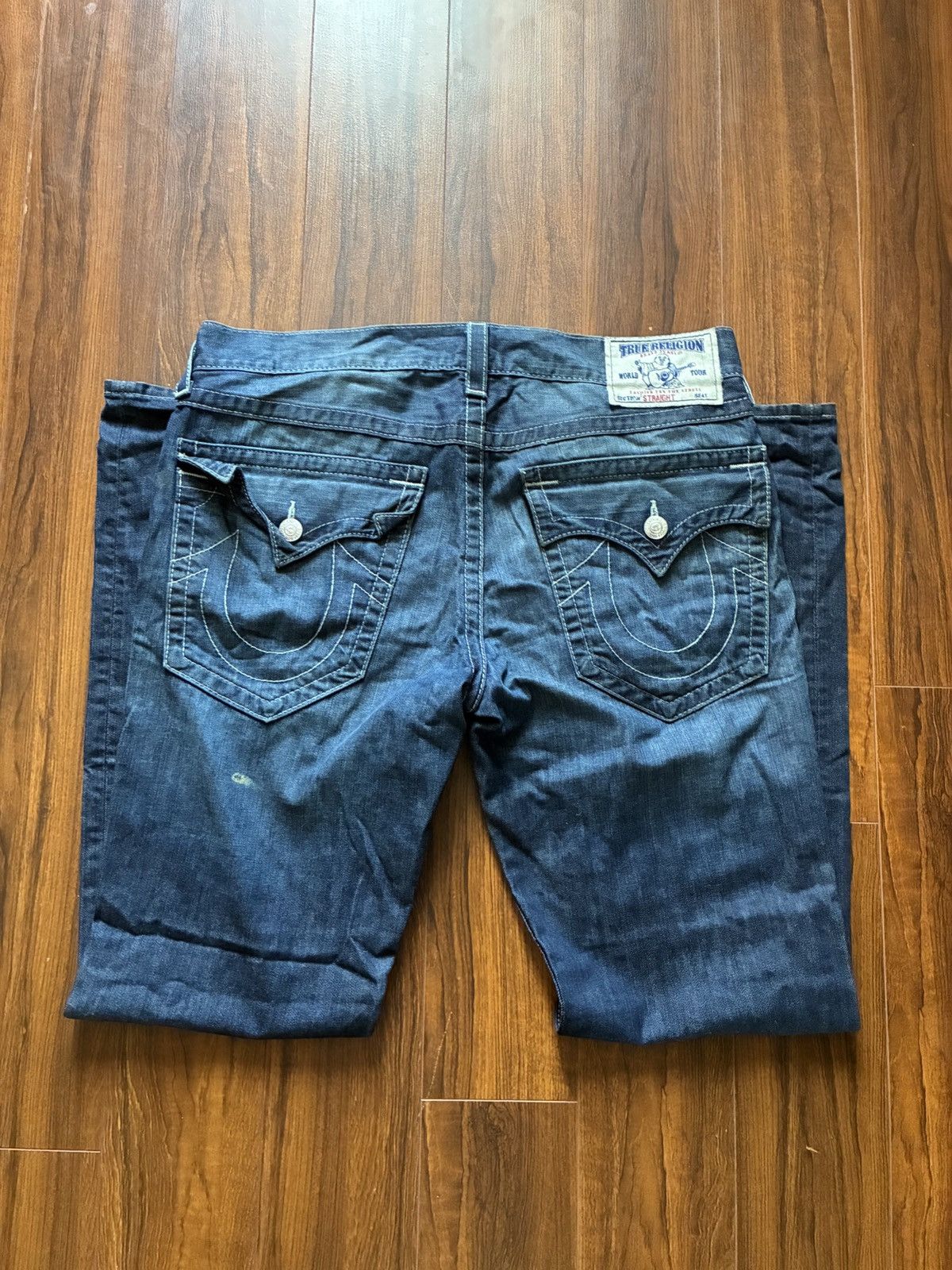 True Religion Vintage True Religion World Tour Straight Jeans Made In USA Size US 34 / EU 50 - 2 Thumbnail