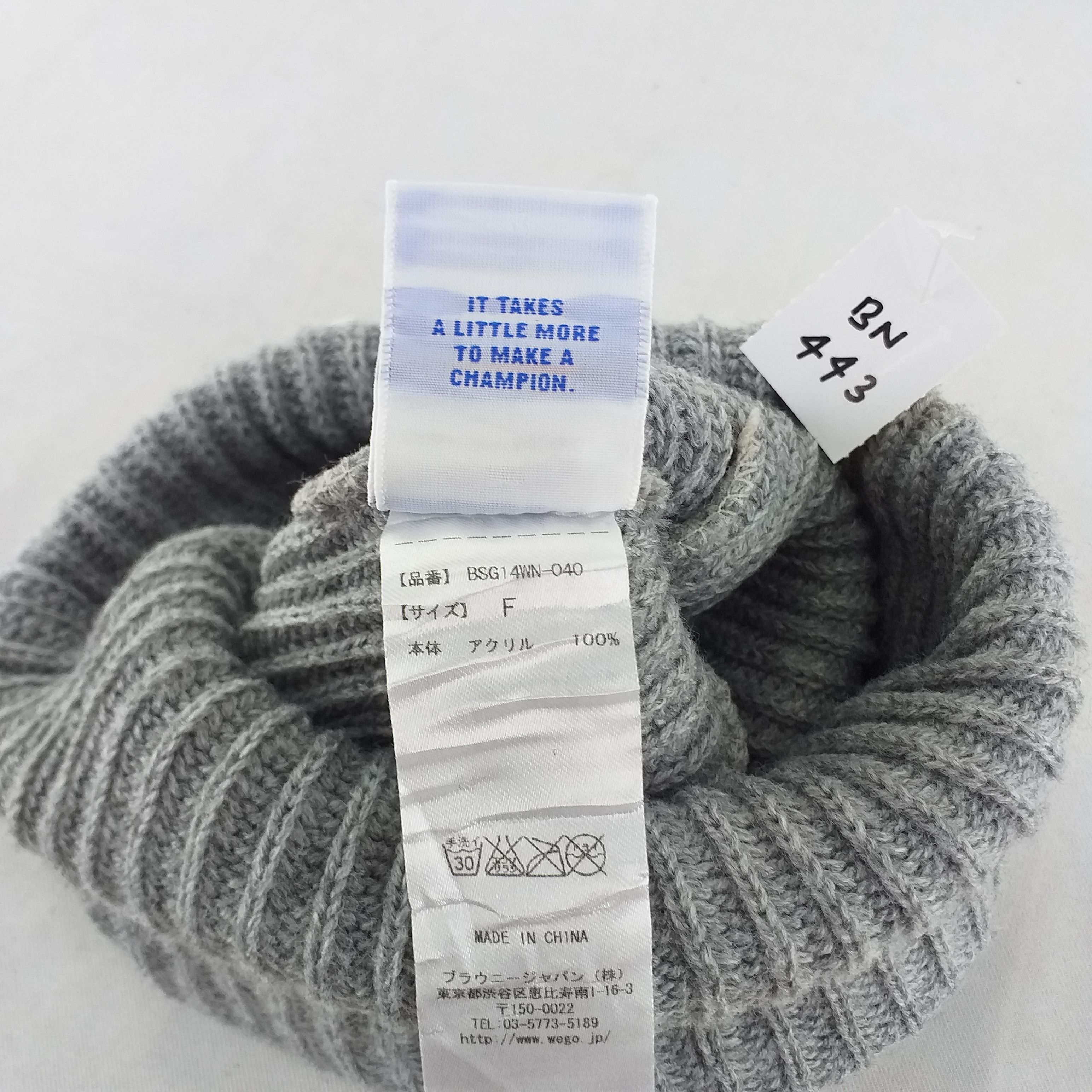 Champion NYC Champion Embroidery Logo Snow Cap Hat Beanie -BN443 Size ONE SIZE - 6 Thumbnail