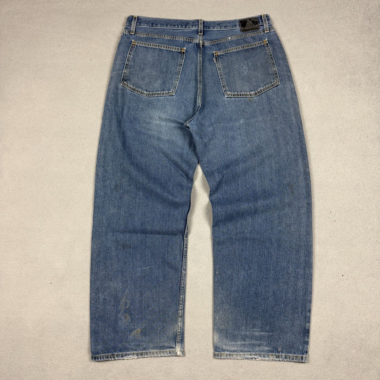 Levi's VTG Levi's SilverTab Low Loose Baggy Faded Stained W38 L32 Size US 38 / EU 54 - 14 Thumbnail