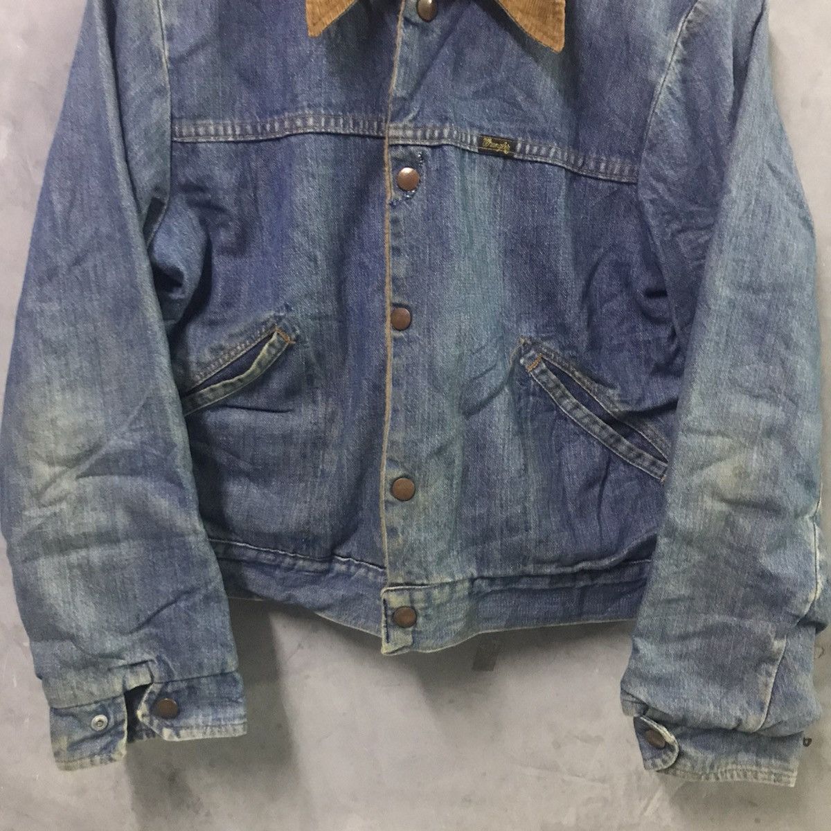 Vintage × Wrangler Vintage 60/70s Wrangler Sherpa Denim Jacket Size US S / EU 44-46 / 1 - 2 Thumbnail