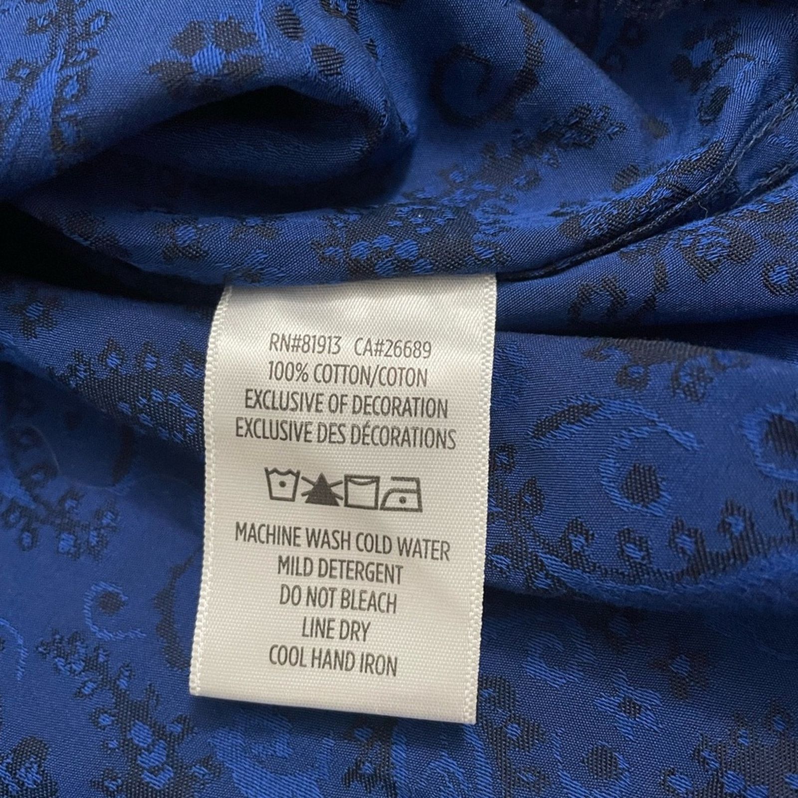 Robert Graham Robert Graham Men Hanging Gardens L/S Shirt Blue - Small Size US S / EU 44-46 / 1 - 6 Thumbnail