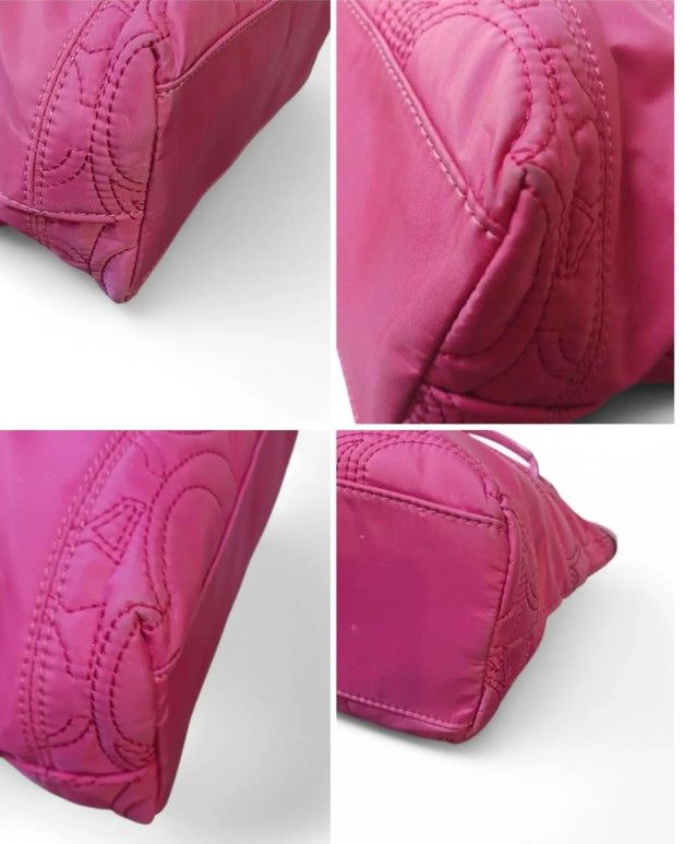 Coach Coach Rose Pink Quilted Signature Tote LeatherTrim Size ONE SIZE - 6 Thumbnail