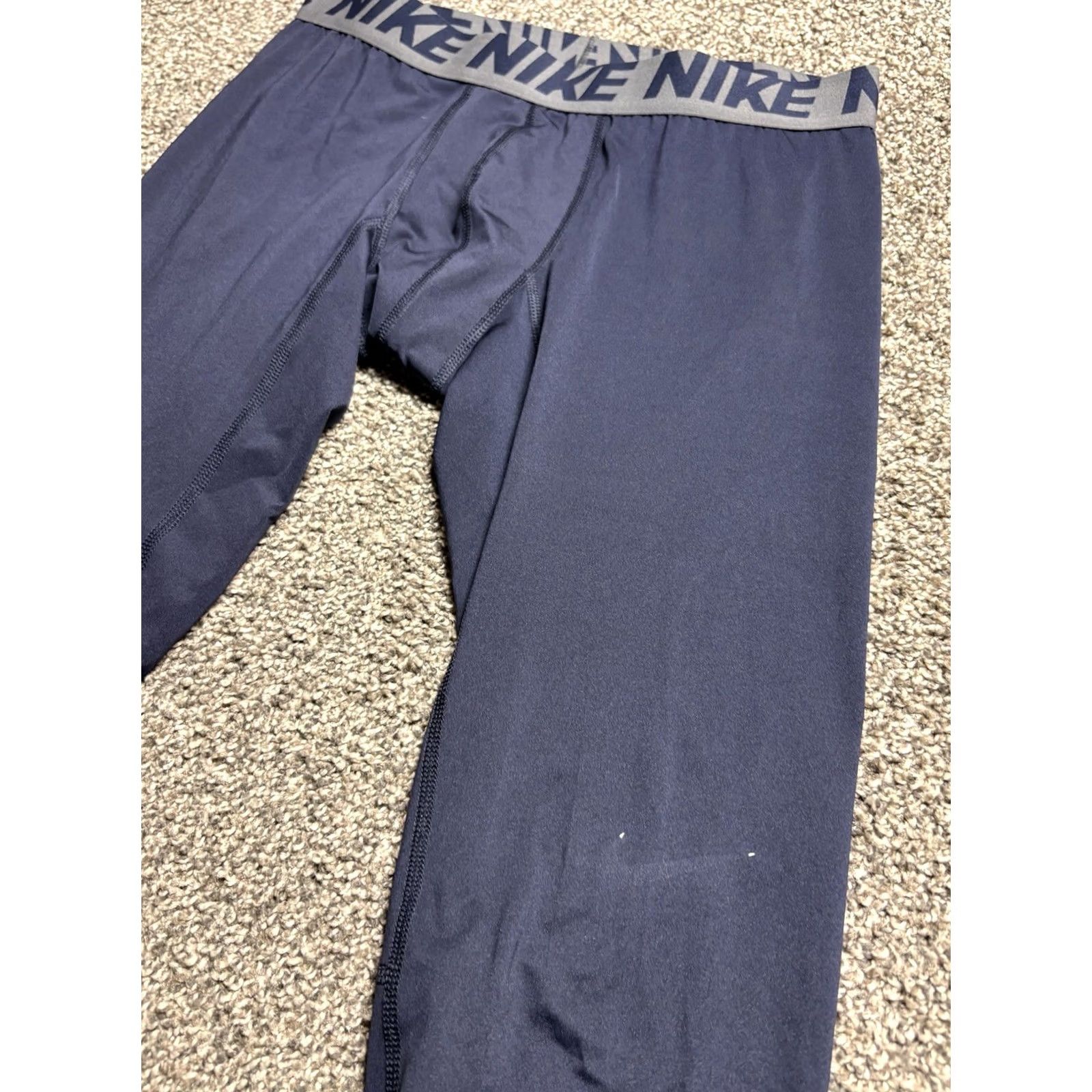 Nike Nike Dri-Fit Compression Layer Training Pants Men Medium Navy Blue Size US 31 - 5 Thumbnail