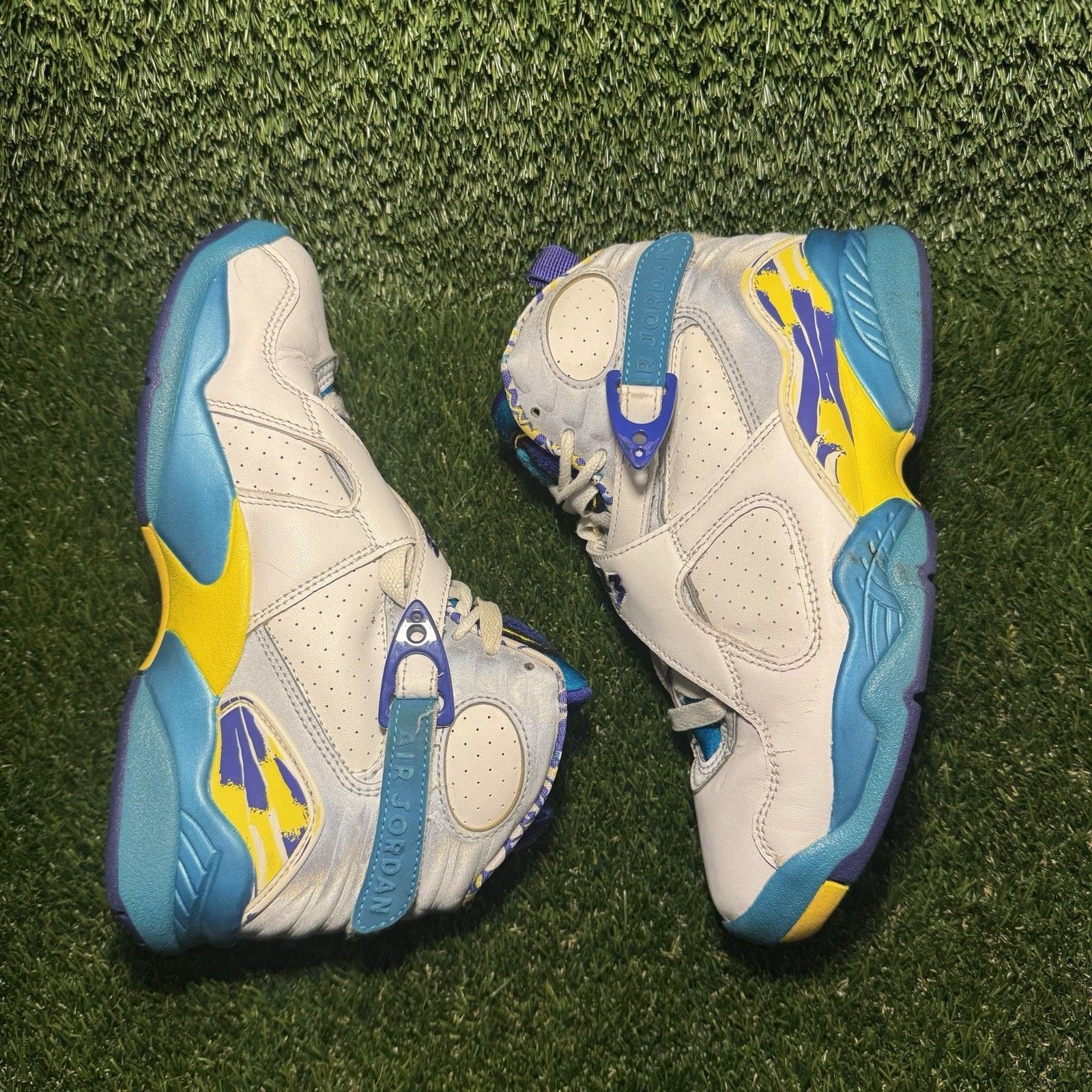 Jordan Brand Size 6 - Air Jordan 8 Retro White Aqua W Size US 6 / IT 36 - 6 Thumbnail