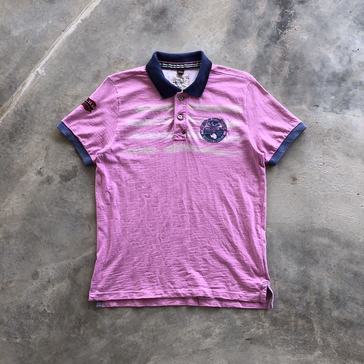 image of Napapijri Expedition Polo Shirt in Pink, Men's (Size Large)
