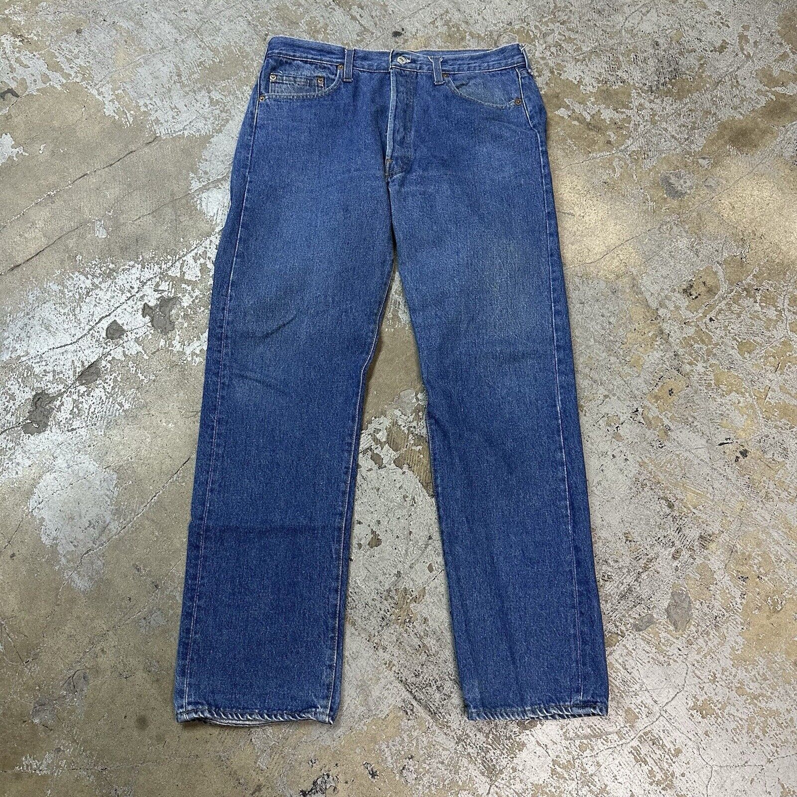 Levi's × Vintage Vintage Levi’s 501 Faded Dark Wash Denim Jeans 36x32 Size US 36 / EU 52 - 1 Thumbnail