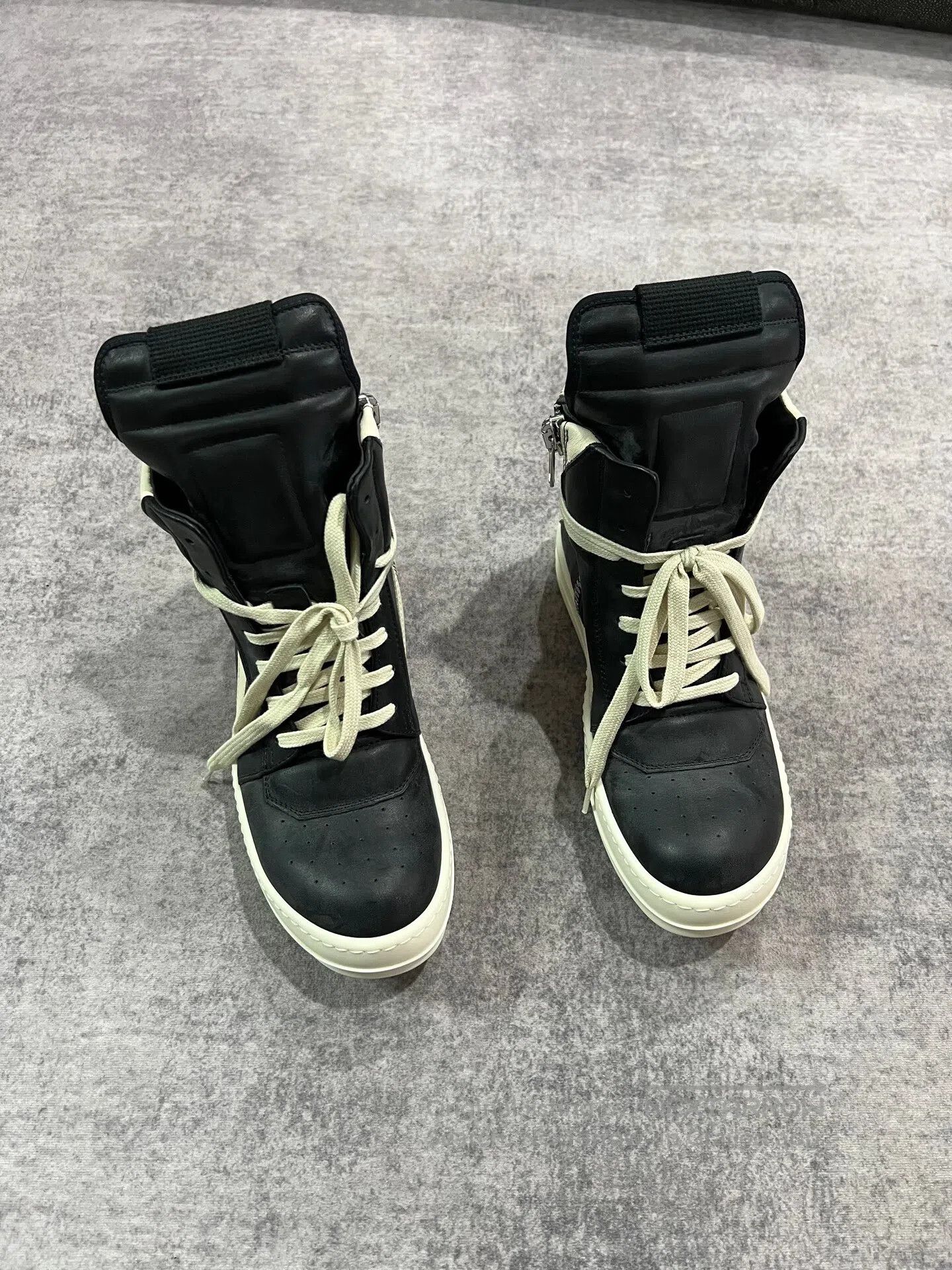 Rick Owens RICKOWENS High-Top Rick Owens (RO) Chunky Sneakers| Size US 7 / IT 37 - 2 Thumbnail