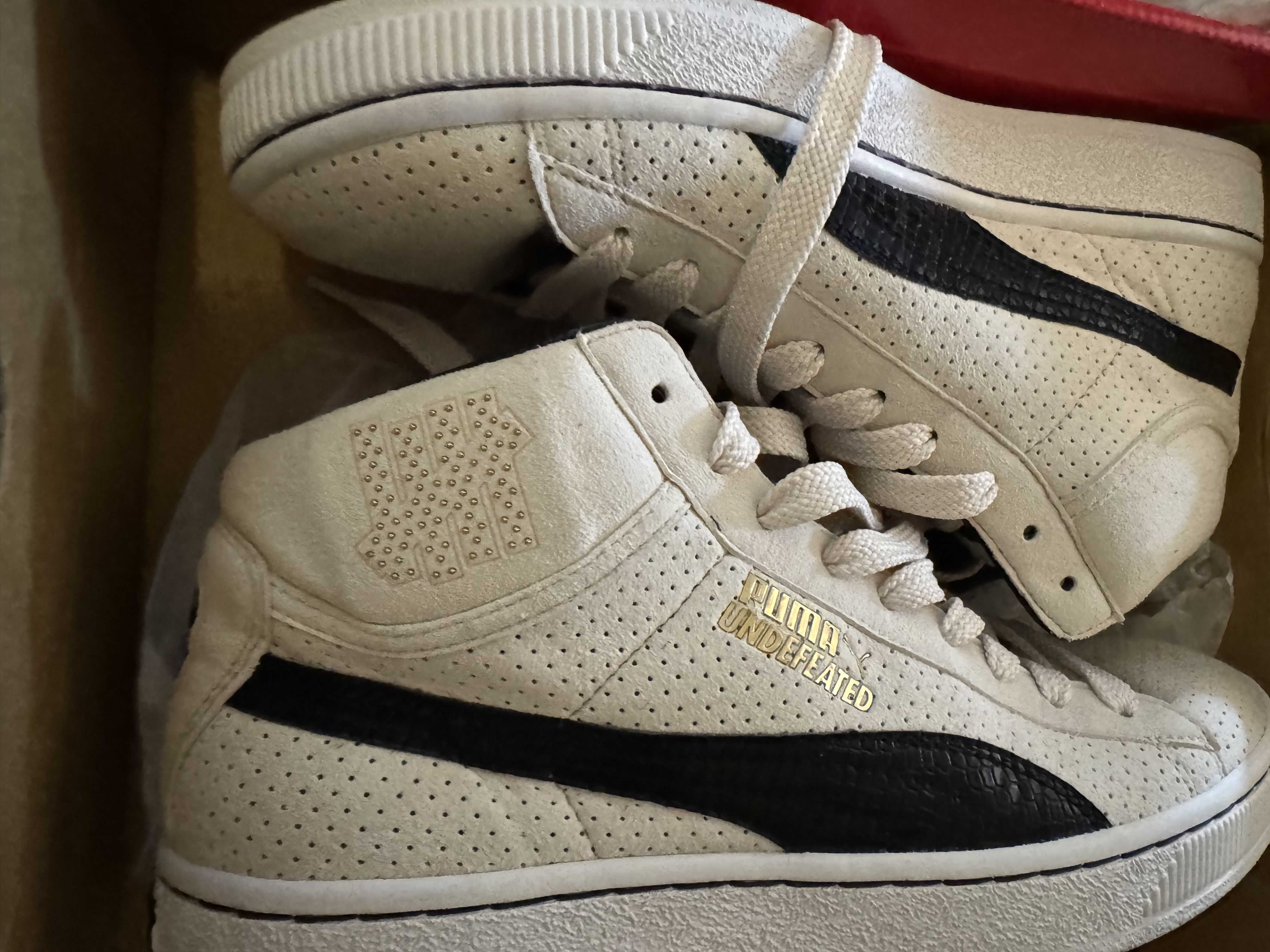 Puma Undefeated UNDFTD Undefeated x Puma 24K Whisper White Mid Grailed