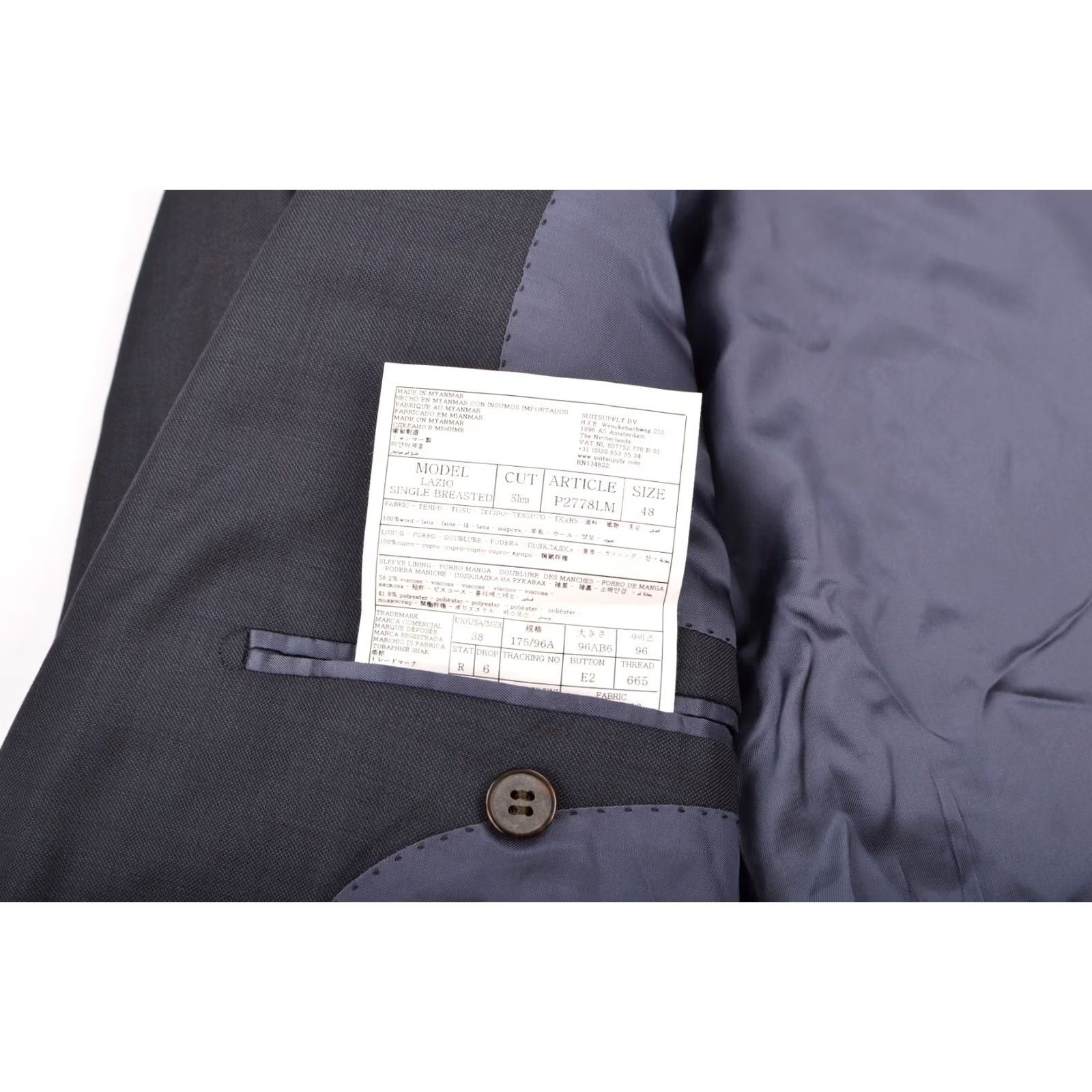 Suitsupply Suitsupply Lazio Blazer Single Breasted Vitale Barberis Canonico P2778LM 48 Blue Blazer Men Adult Regular Size 48 XS? Size 48R - 6 Thumbnail