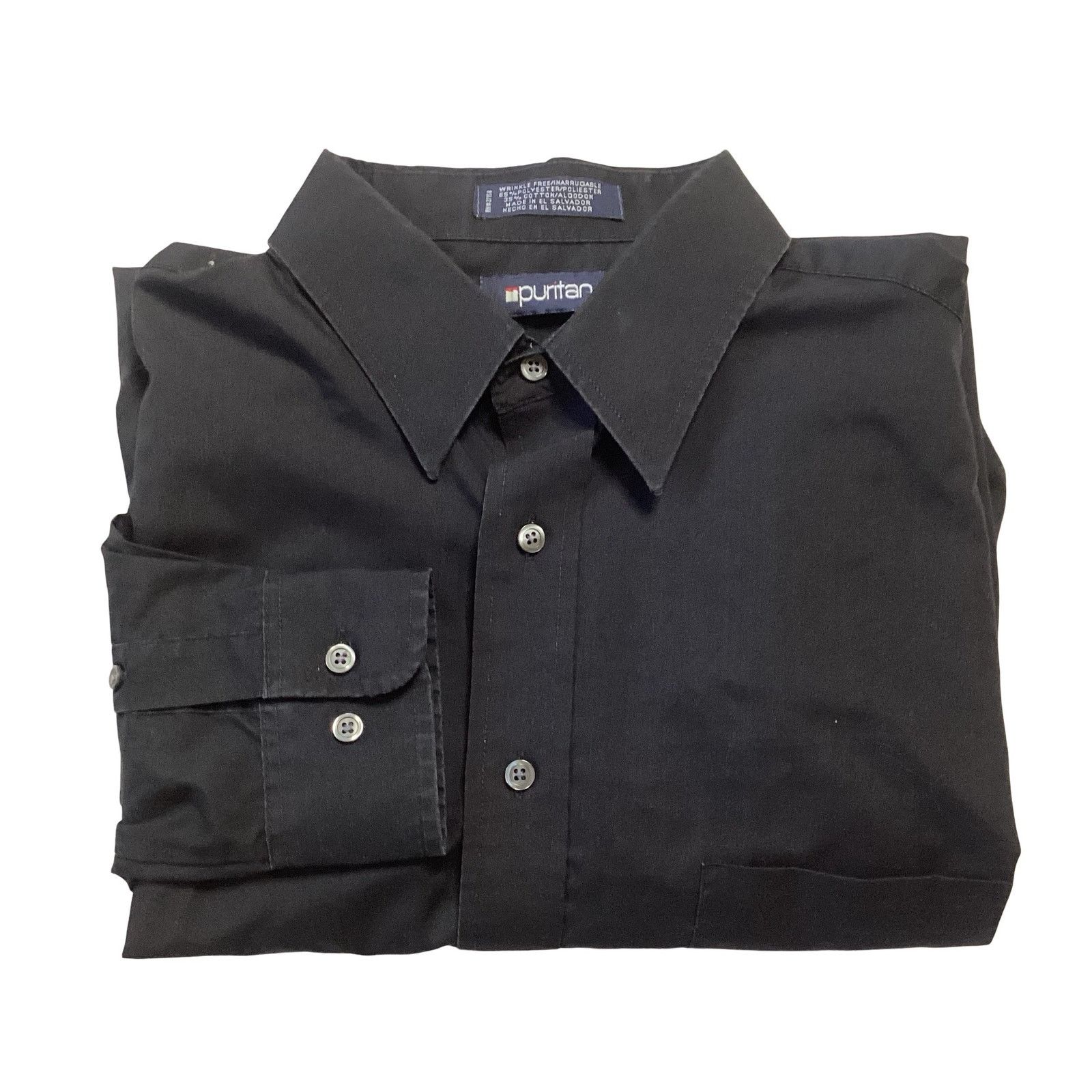 Puritan Puritan Black Dress Shirt Size US L / EU 52-54 / 3 - 1 Thumbnail