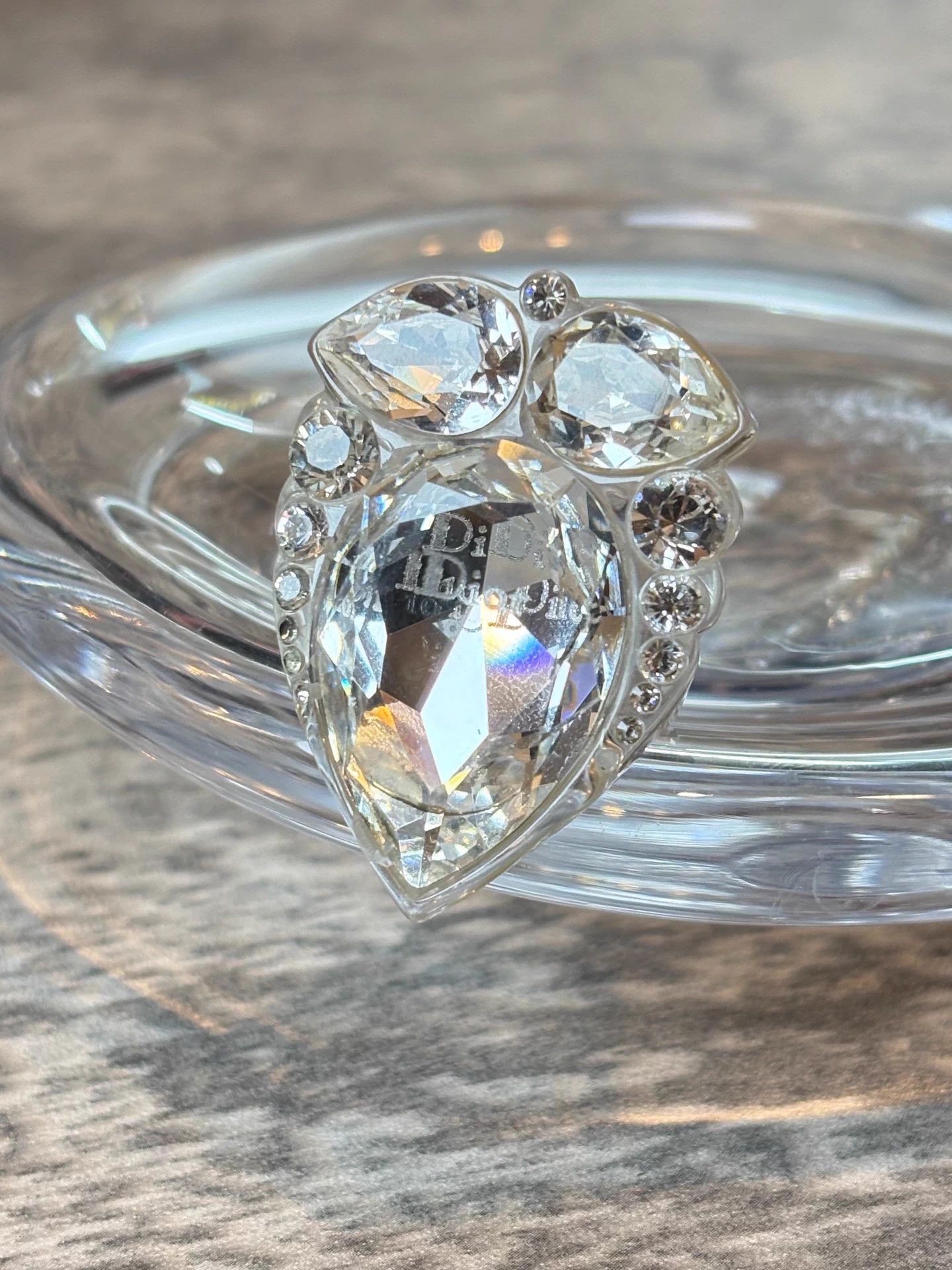 Dior Dior 04 Runway Multi-Faceted Acrylic Ring Size ONE SIZE - 1 Thumbnail