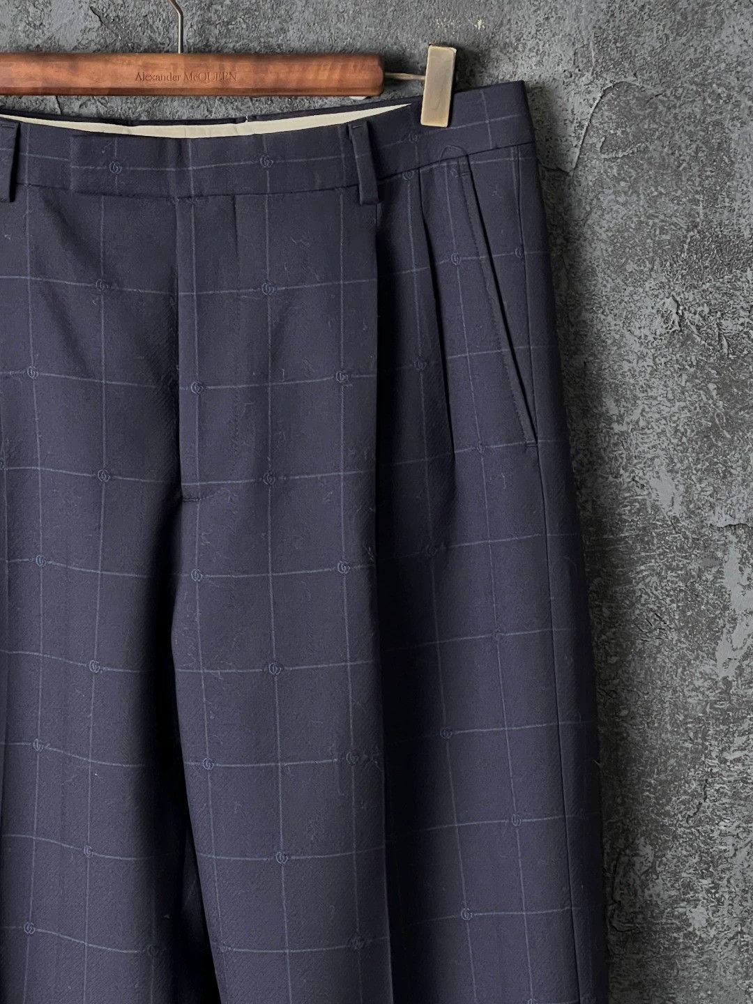 Gucci Gucci Navy Wool Trousers IT 46-52 Size 46S - 3 Thumbnail
