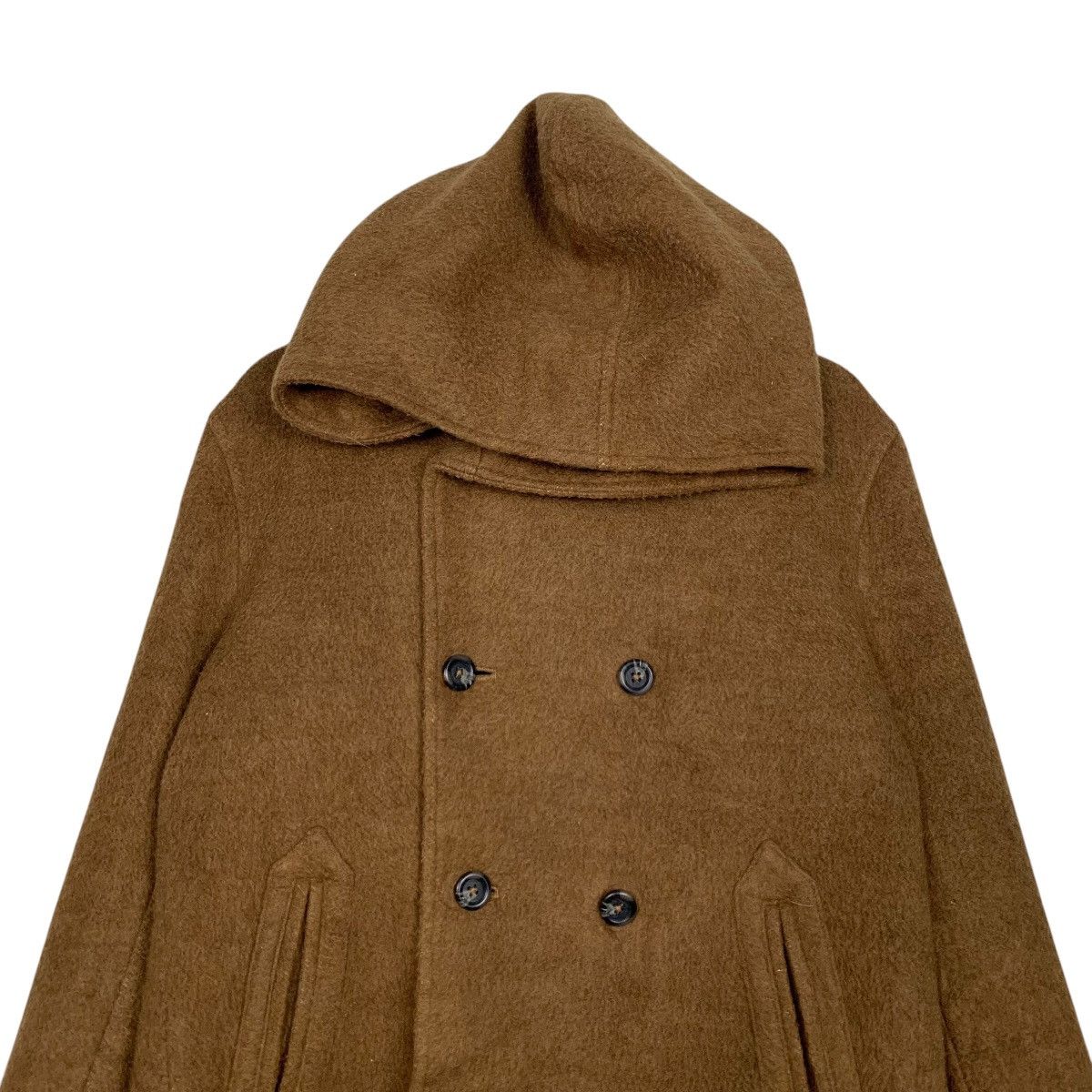 Katharine Hamnett London HAMNETT BLOUSON Double Breasted Hooded Jacket #2745-C124 Size L / US 10 / IT 46 - 2 Thumbnail