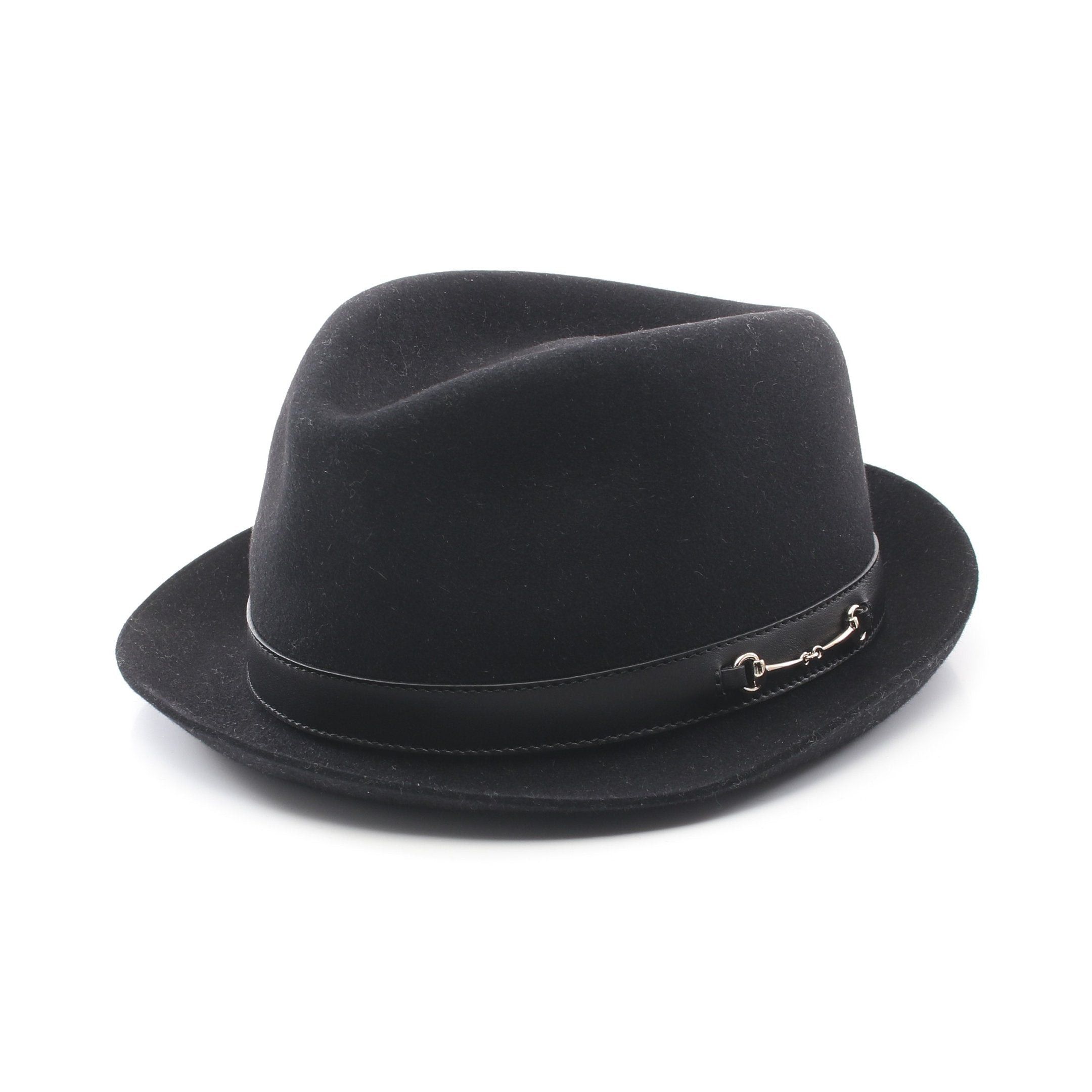 Gucci Gucci Hat Rabbit Fur Black Size ONE SIZE - 1 Thumbnail