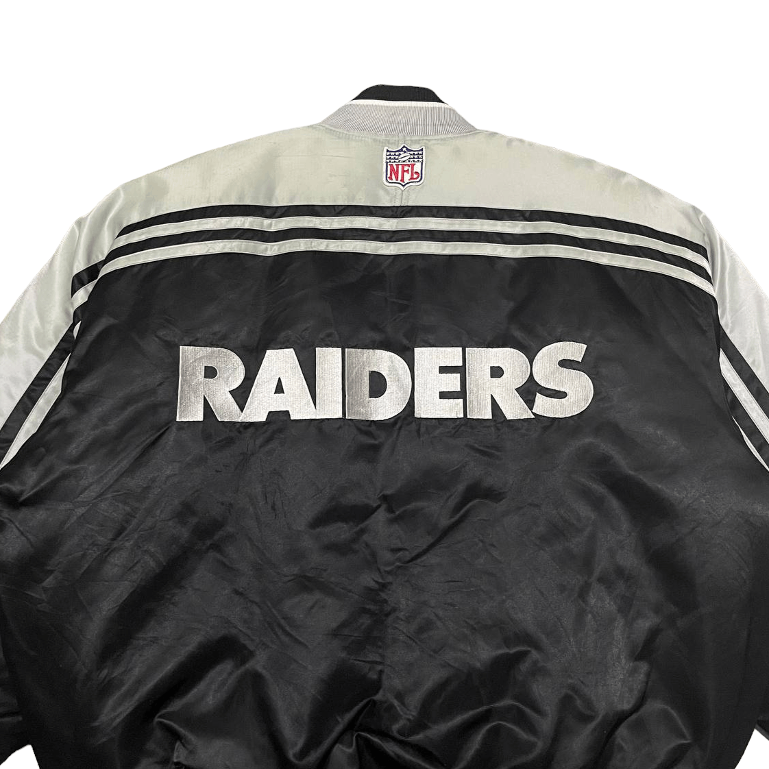 Vintage Starter Oakland Riders NFL Team Puffer Bomber Jacket