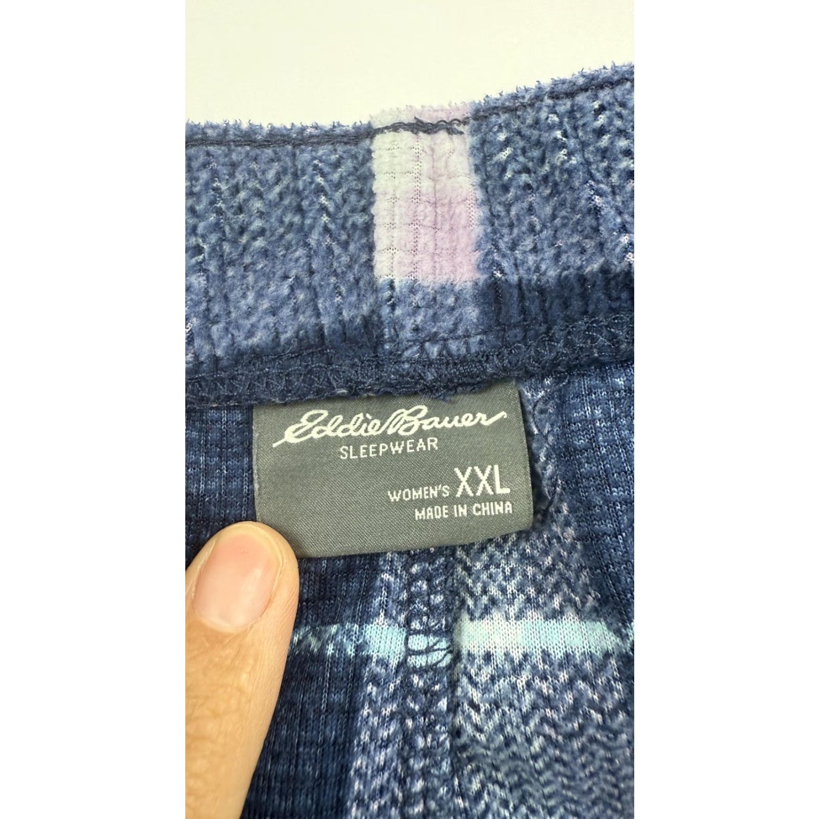 Eddie Bauer Eddie Bauer Sleepwear Shorts Womens 2XL Blue Plaid Cozy Lounge Pajama Bottoms Size 40" / US 18 - 3 Thumbnail