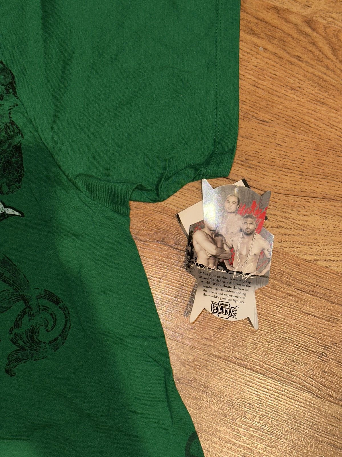 Other Y2K MMA Elite T Shirt Adult Large Green Skull Cross Graphic Size US XL / EU 56 / 4 - 3 Thumbnail