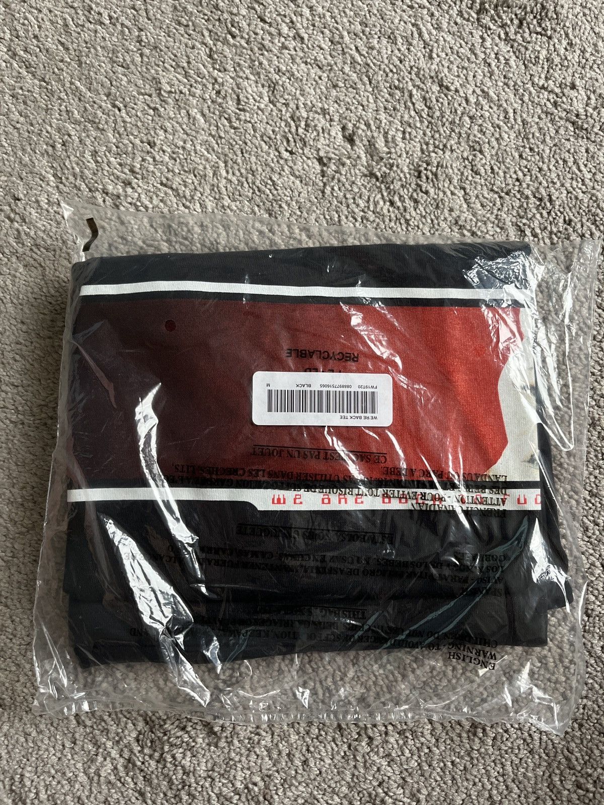 Supreme Supreme We’re Back tee size medium FW19 black Size US M / EU 48-50 / 2 - 1 Thumbnail