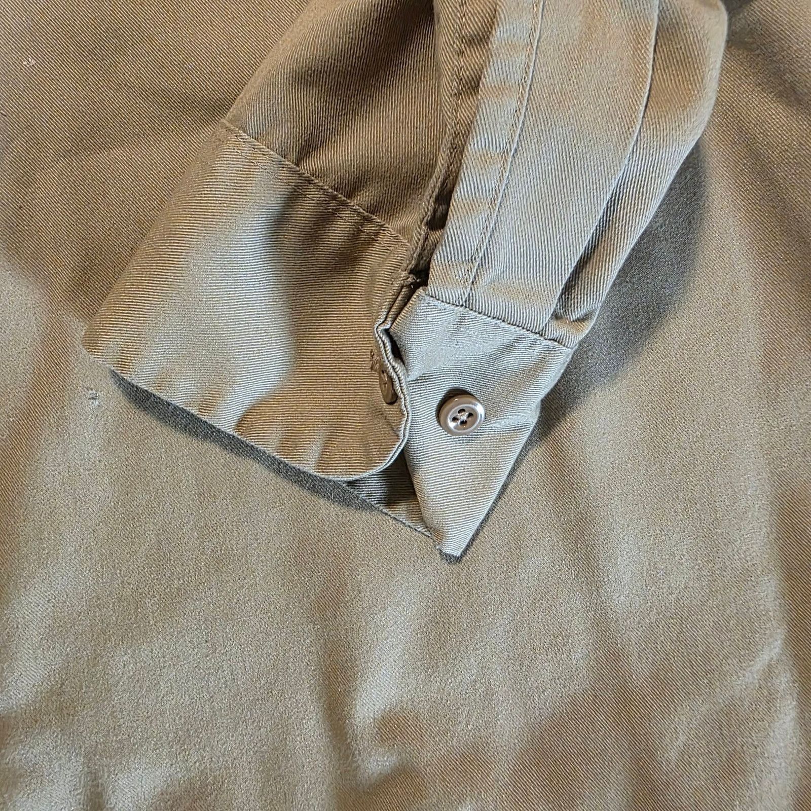 Dickies Dickies Work Shirt Men's 17-17.5 x 34/35 Tan Long Button Up Size US XL / EU 56 / 4 - 8 Thumbnail