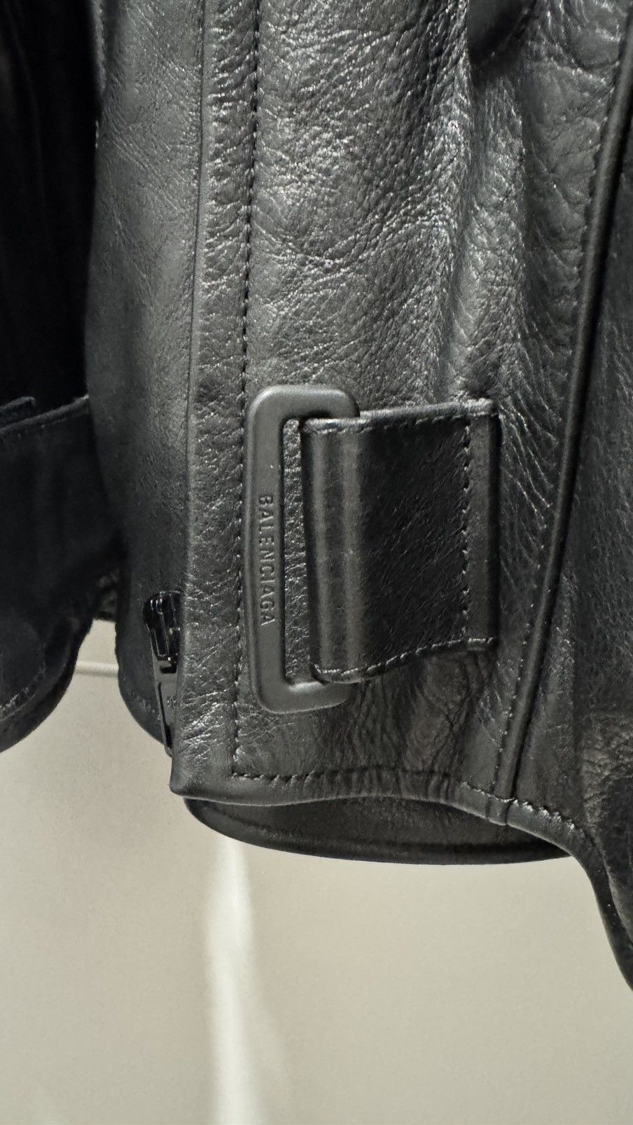Balenciaga Balenciaga SS23 Mudshow Leather Biker Jacket Size US S / EU 44-46 / 1 - 8 Thumbnail