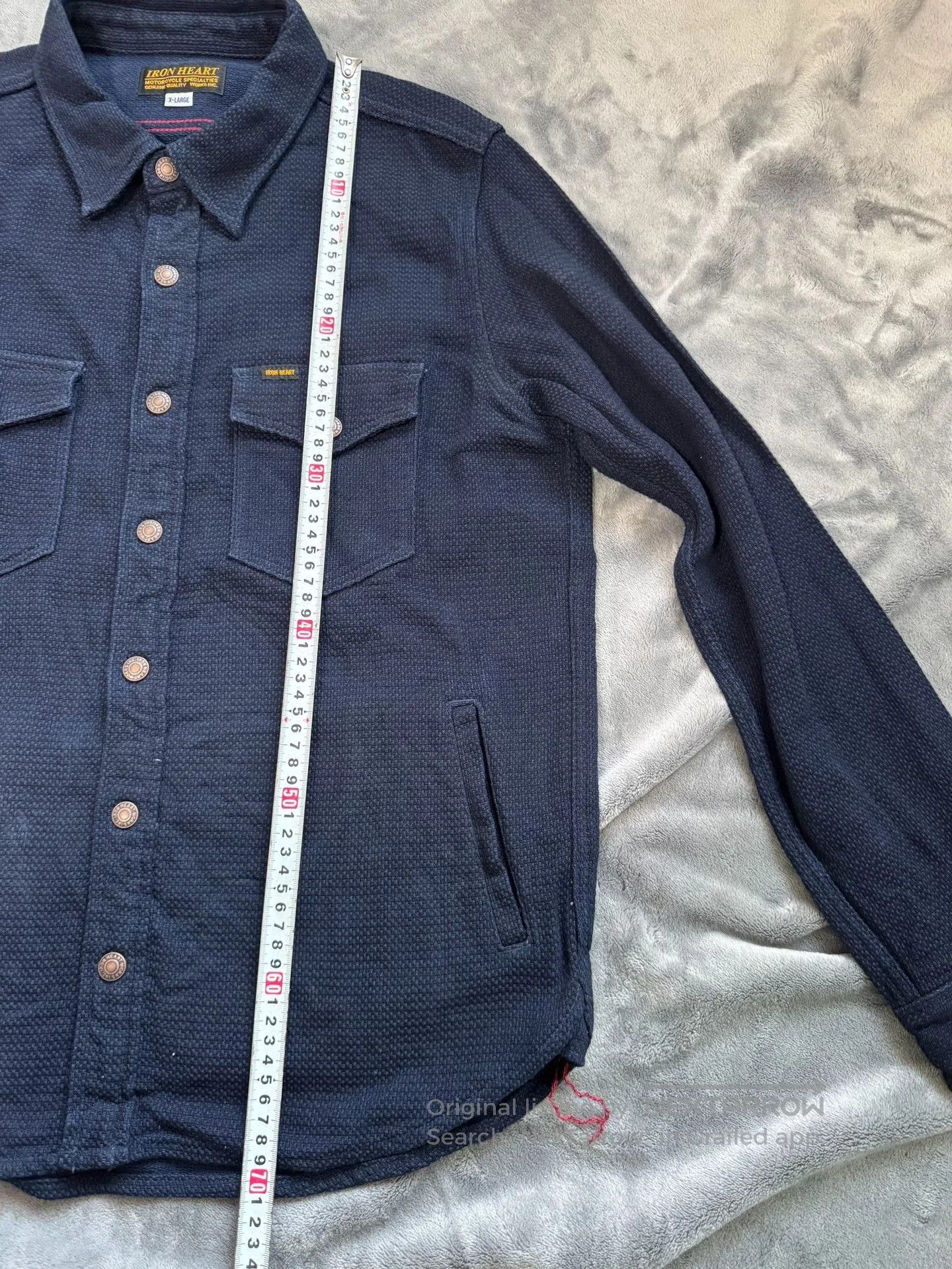 Iron Heart IRON HEART 12oz Sashiko Work Shirt. Size US XL / EU 56 / 4 - 7 Thumbnail