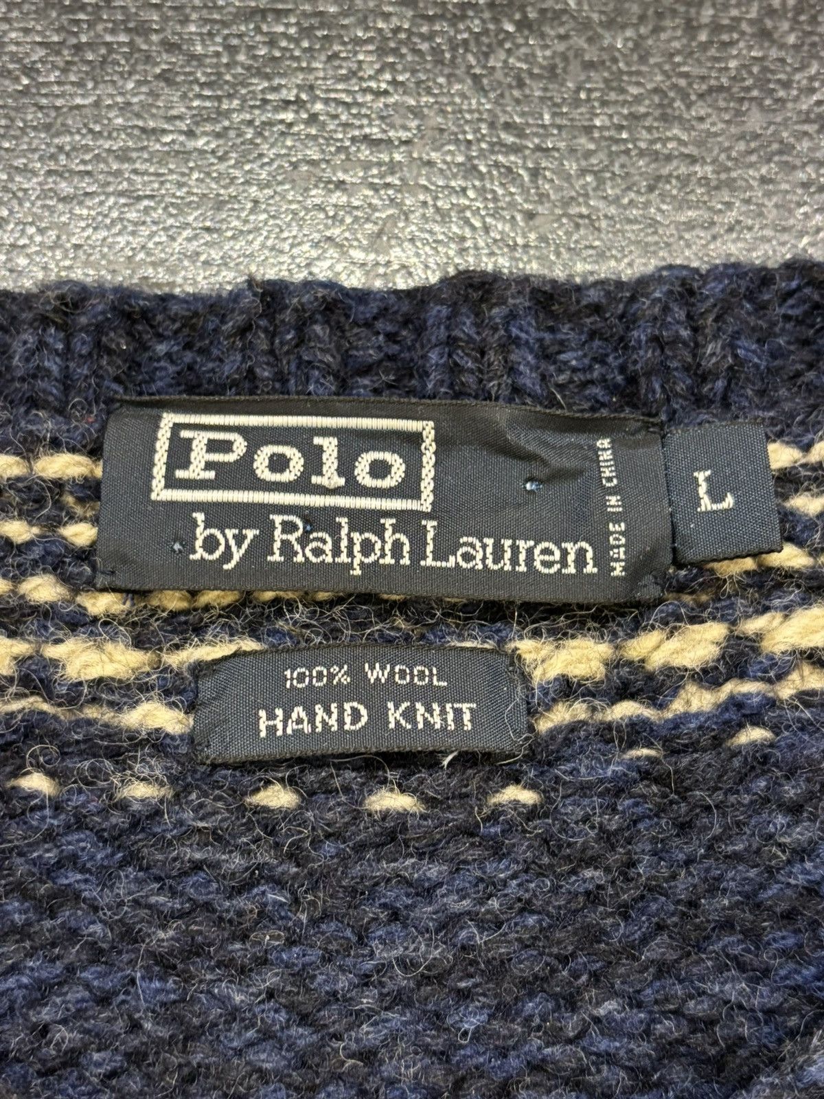 Polo Ralph Lauren Polo Ralph Lauren Vintage Hand Knit Sweater Size US L / EU 52-54 / 3 - 3 Thumbnail