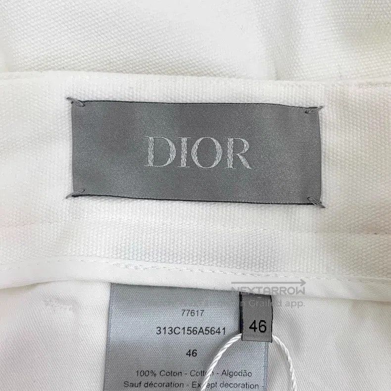 Dior Dior White logo letter gold thread embroidery cotton casua Size US 30 / EU 46 - 6 Thumbnail