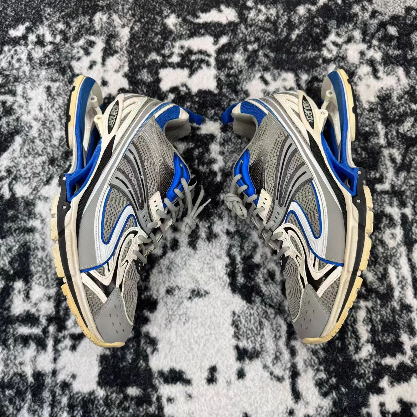 Balenciaga Balenciaga X-Pander Blue Distressed 47 Sneakers Size US 14 / EU 47 - 3 Thumbnail