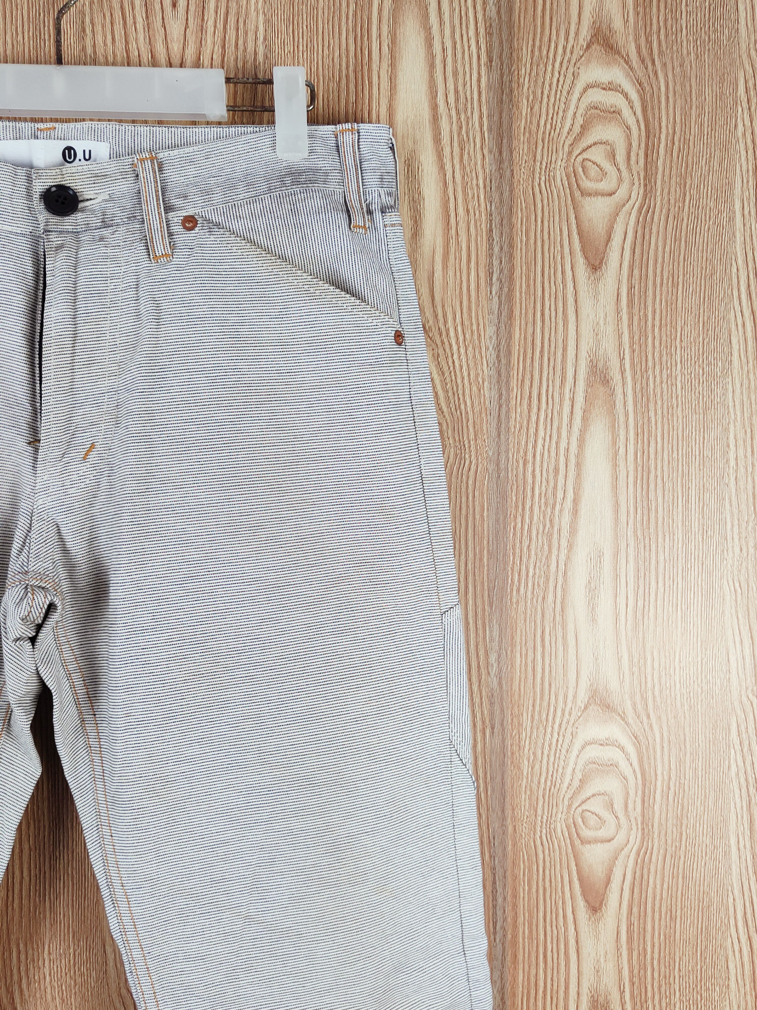 Japanese Brand U.U Black White Multipocket Casual Pants #W009 Size US 34 / EU 50 - 5 Thumbnail