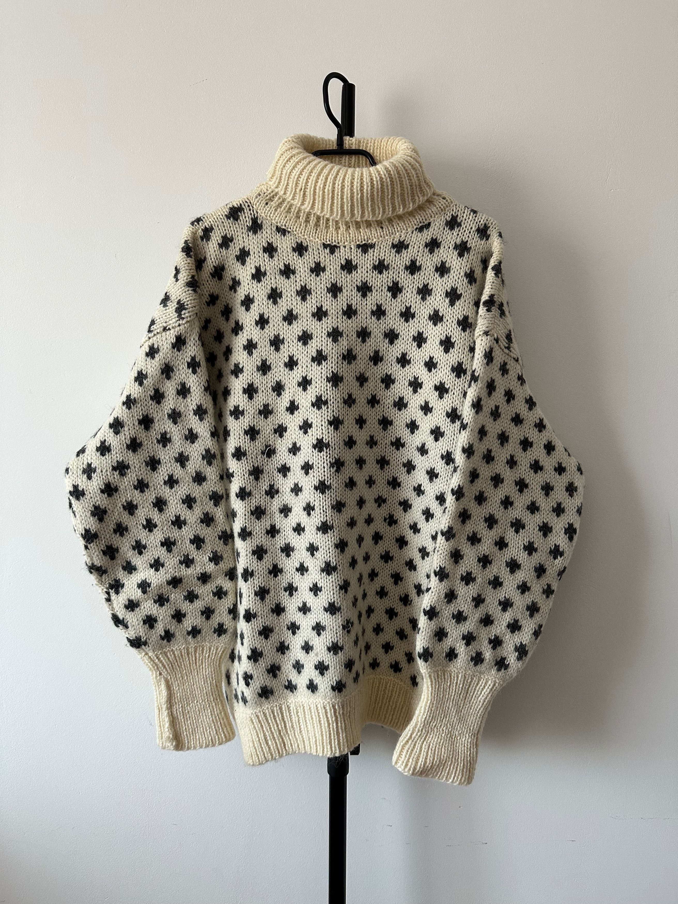 Vintage STOBI of Denmark WOOL turtle neck sweater warm Size US L / EU 52-54 / 3 - 1 Thumbnail