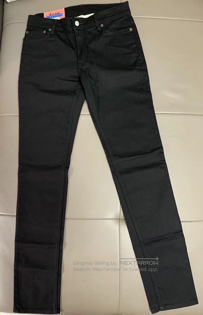 Acne Studios Acne Studios Pure Black Denim Pants with Five Pockets Size US 30 / EU 46 - 1 Thumbnail