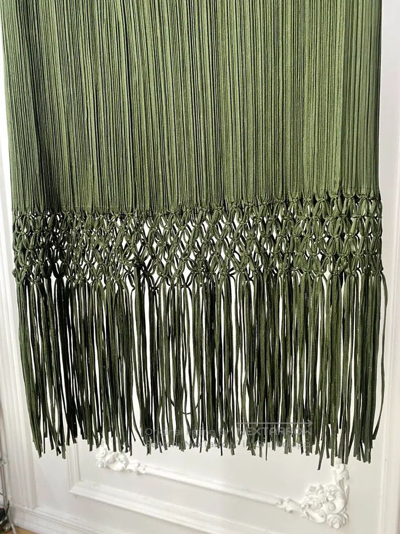 Issey Miyake Issey Miyake size:5 Fringed Ruched Skirt Size 31" - 2 Thumbnail