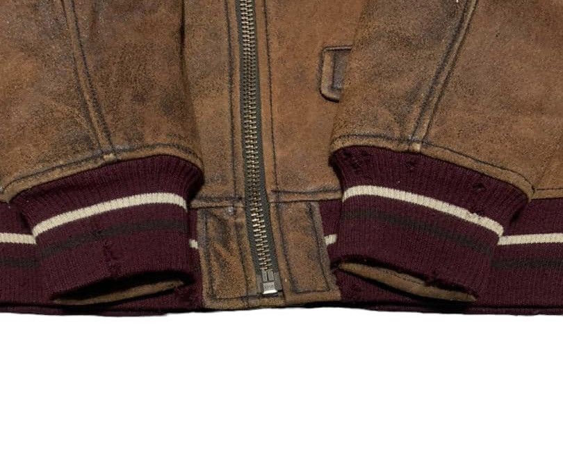 If Six Was Nine Vintage Double Collar Leather Jacket By Abahouse Size US M / EU 48-50 / 2 - 2 Thumbnail