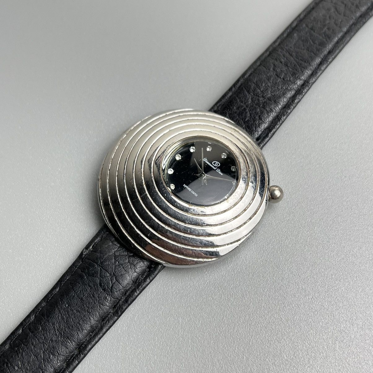 Designer × Japanese Brand × Vintage Diamond Dior Sapphire Coated Unique Watch Size ONE SIZE - 6 Thumbnail