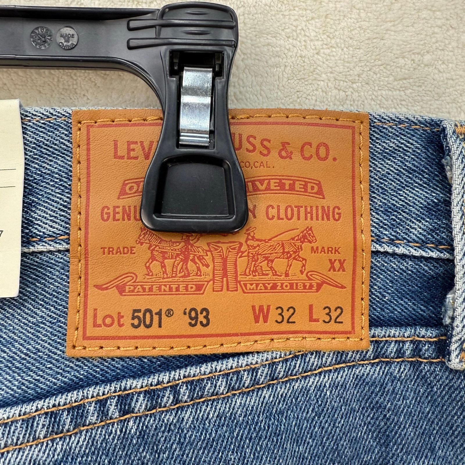 Levi's LEVI'S 501 '93 STYLE MEN'S 32X32 PAINT SPLATTERED Size US 32 / EU 48 - 6 Thumbnail