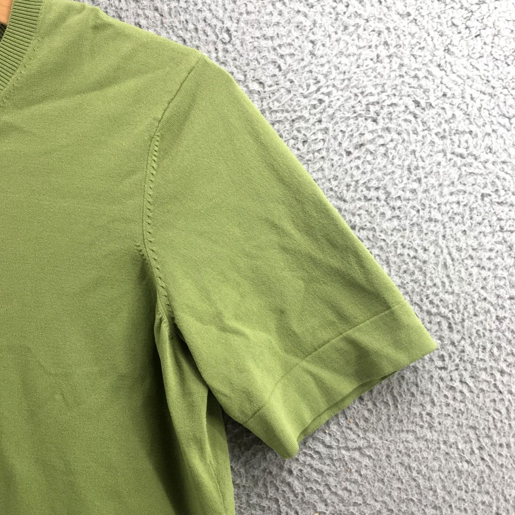 Talbots Talbots Short Sleeve Tee Shirt Womens 2X Solid Green Crew Neck Pullover Casual Size XXL / US 16-18 / IT 52-54 - 4 Thumbnail