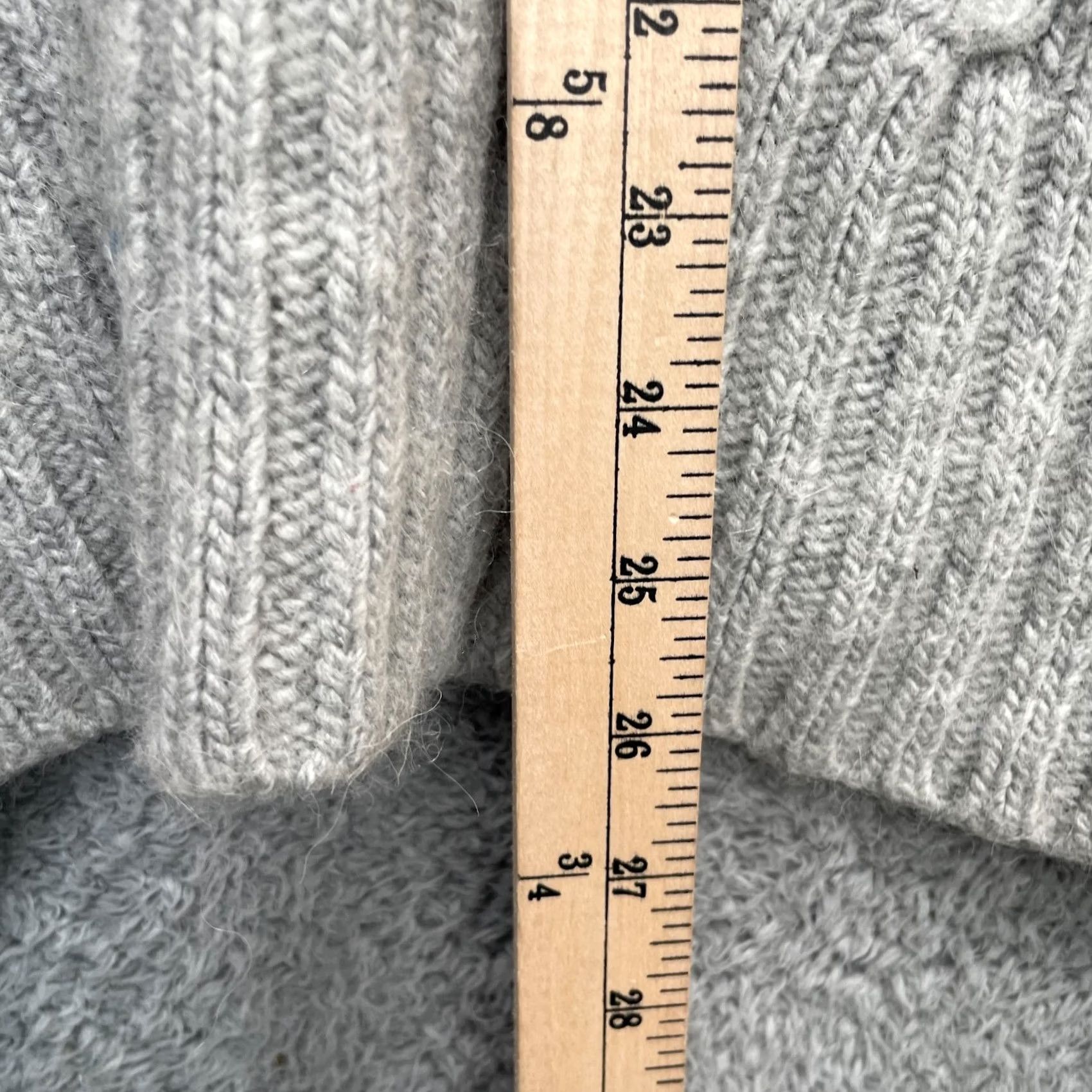 Banana Republic Banana Republic Sweater Womens XS Gray Cardigan Cable Knit Open Front V-Neck Long Sleeve Winter Autumn Casual Travel Pockets Size XS / US 0-2 / IT 36-38 - 7 Thumbnail