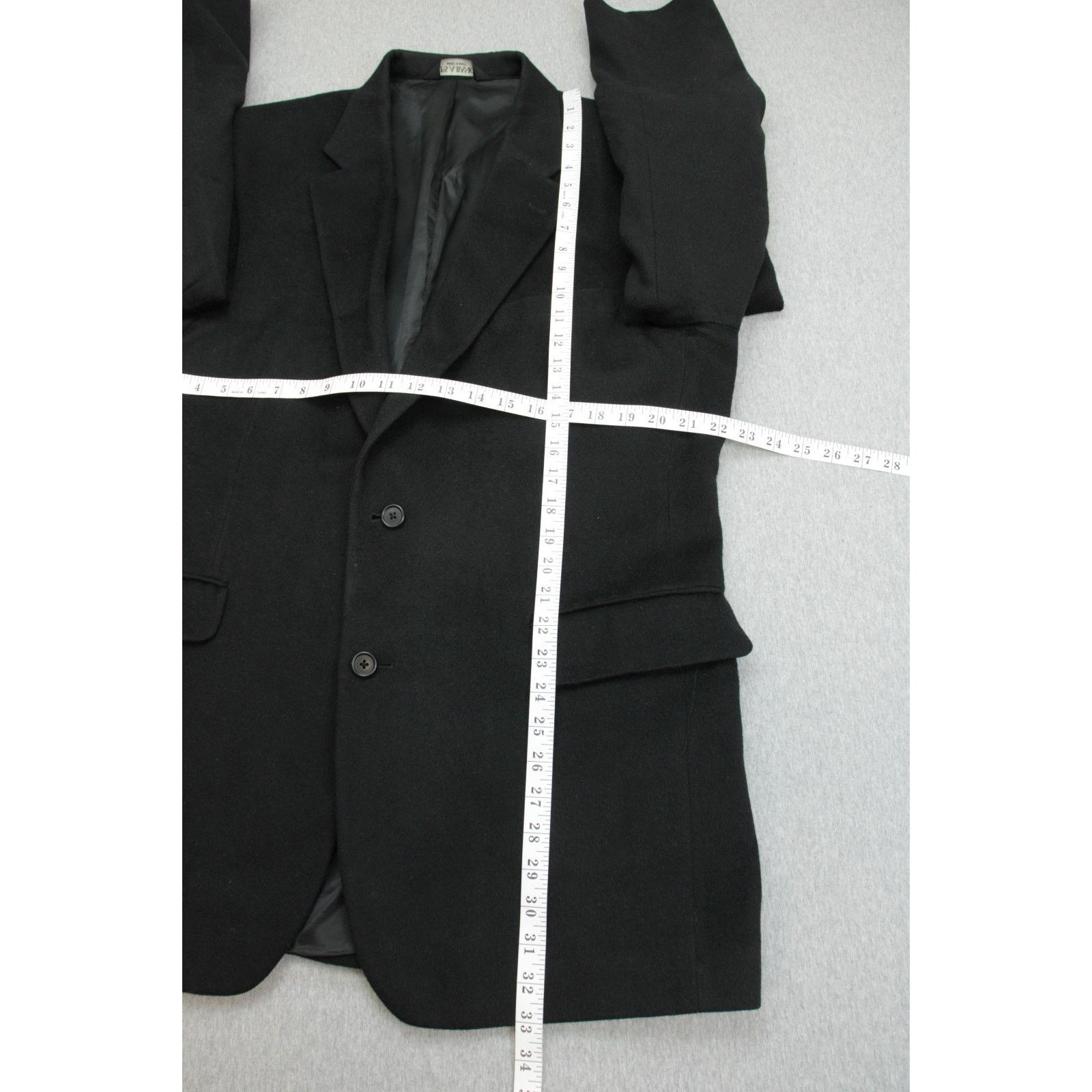 Jos. A. Bank Jos A Bank Blazer Mens 44L Black Camel Hair 2 Button Size 44L - 8 Thumbnail