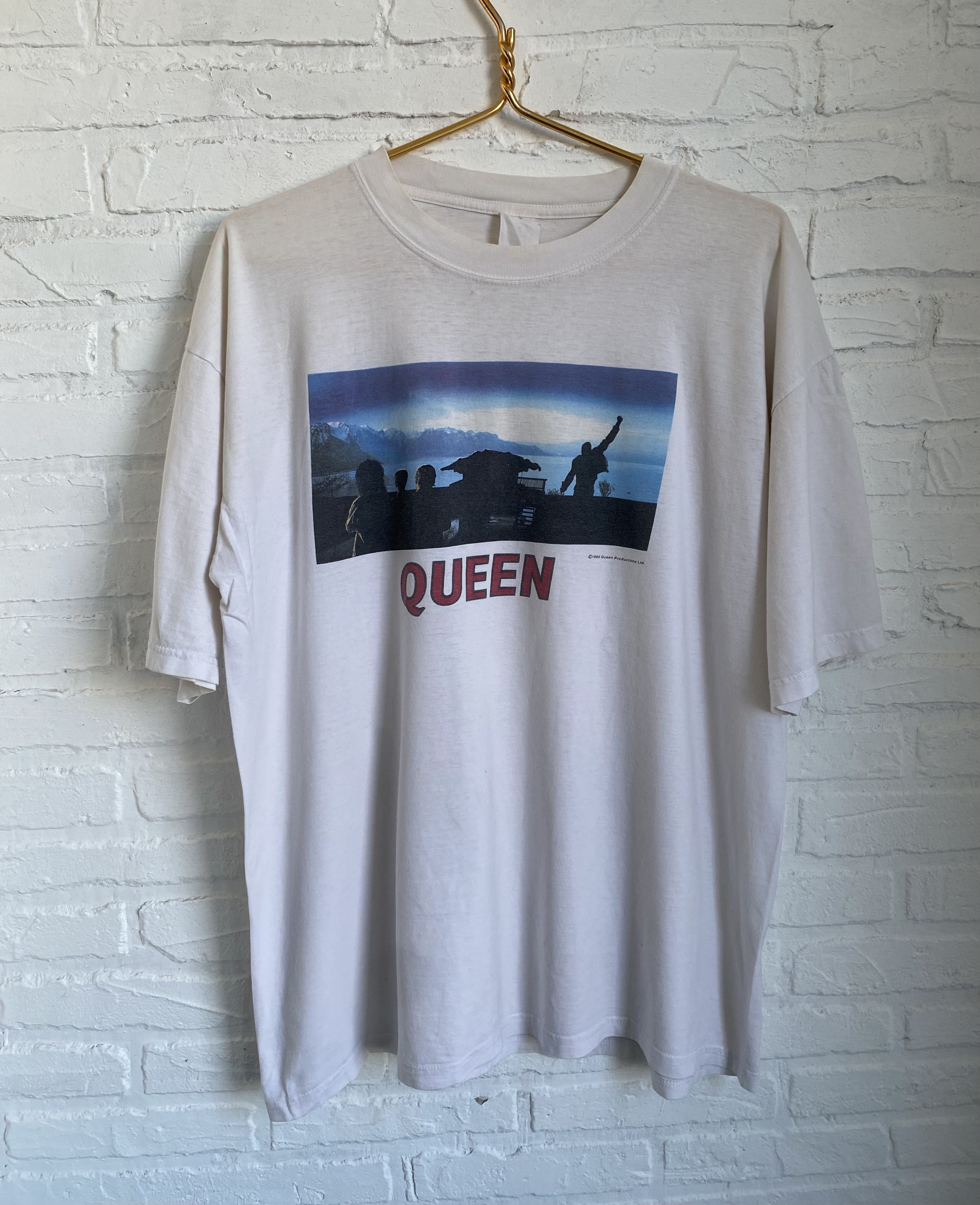 Band Tees × Vintage Vintage 1995 Queen Made in Heaven t-shirt Size US L / EU 52-54 / 3 - 1 Thumbnail