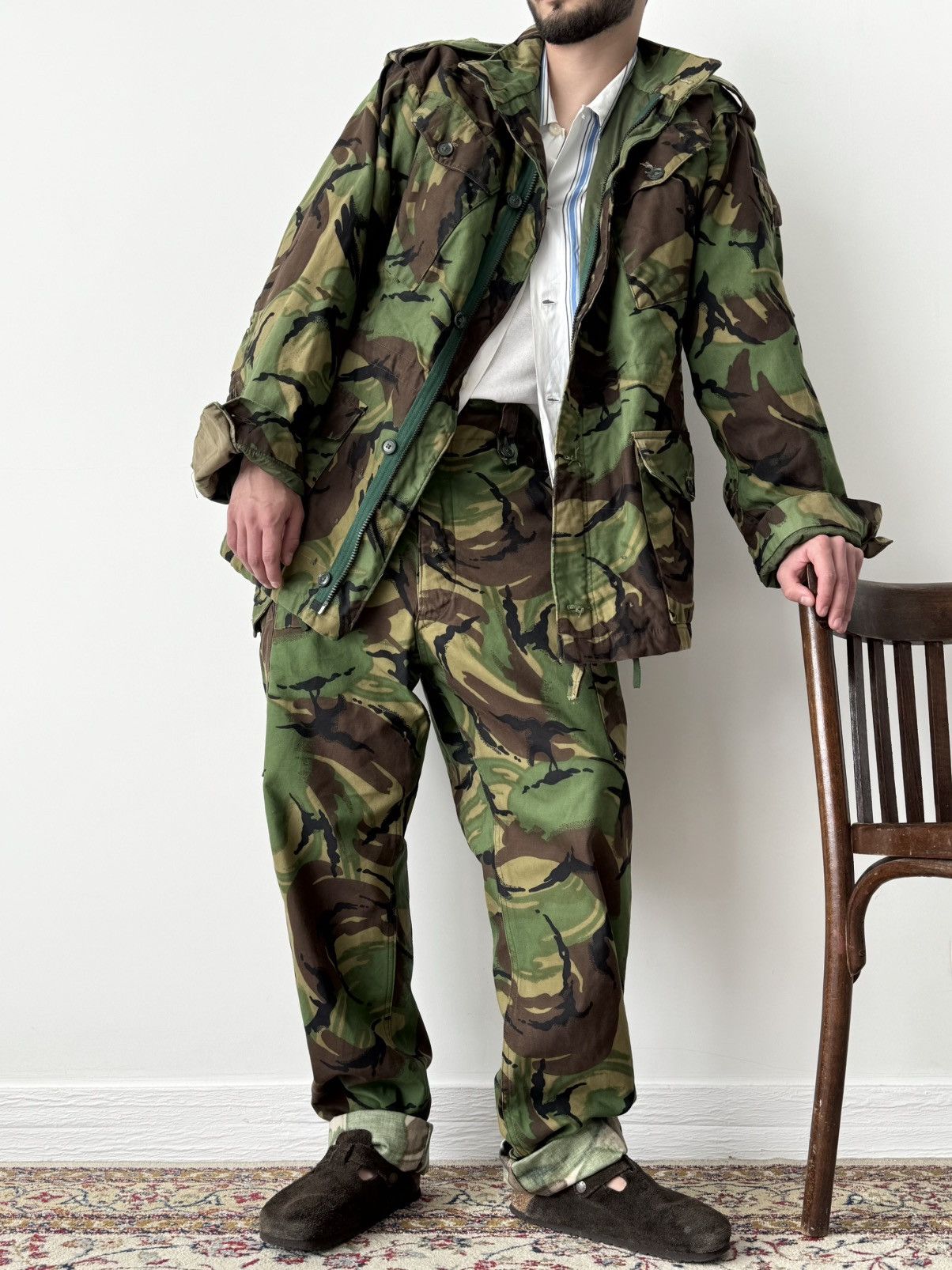Japanese Brand 1968 Pattern Vintage British Army DPM Camo Combat Suit Size US L / EU 52-54 / 3 - 3 Thumbnail